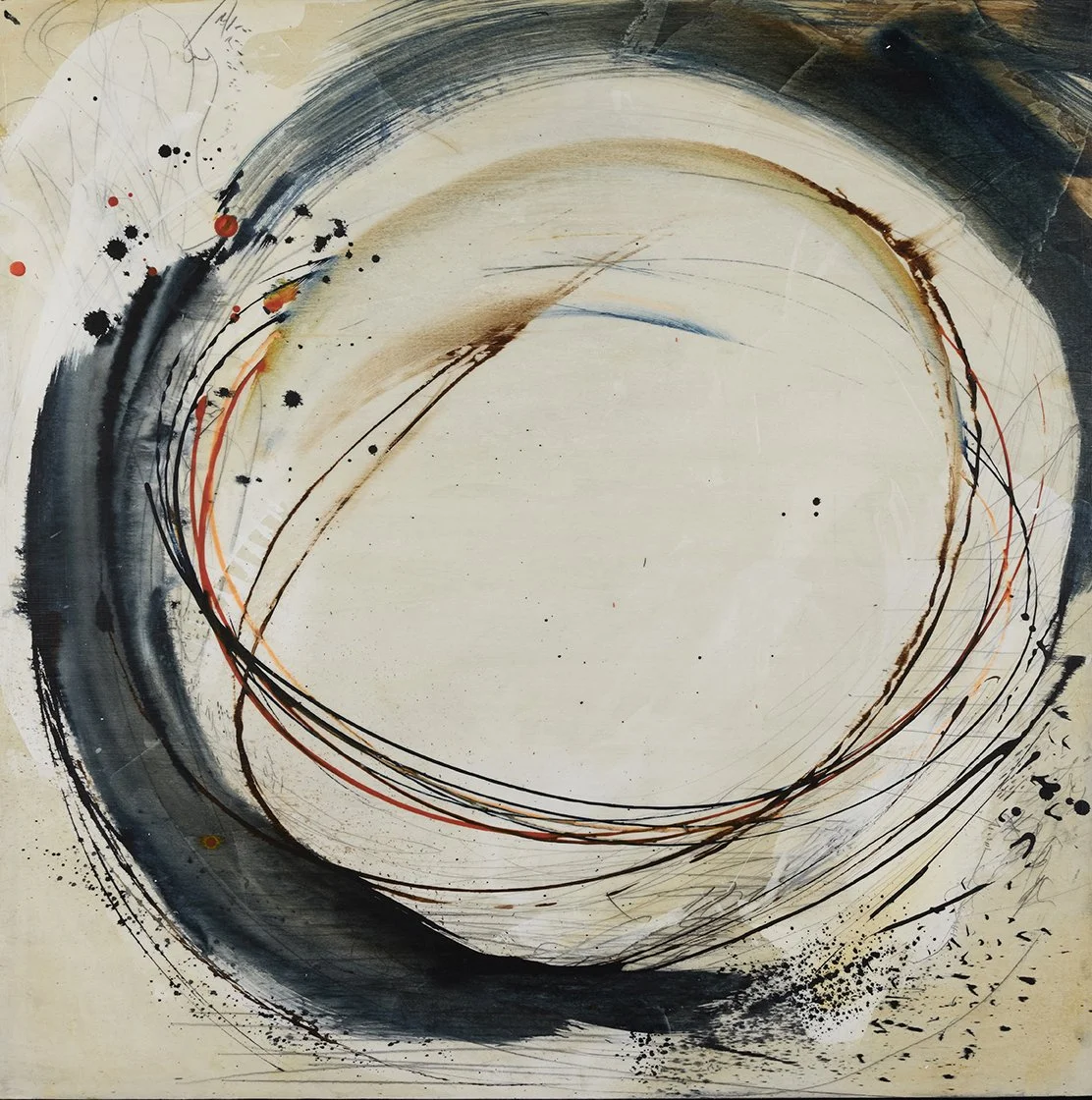 #25065 Momentum, 76cm x 76cm, mixed media on wood, £2000
