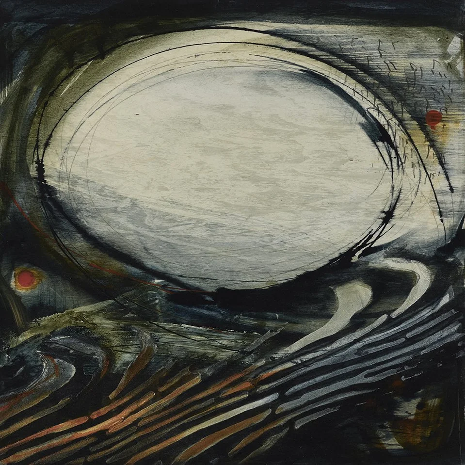 Conduit - 16" x 16" (41cm x 41cm x 5cm) Mixed media on wood. £725