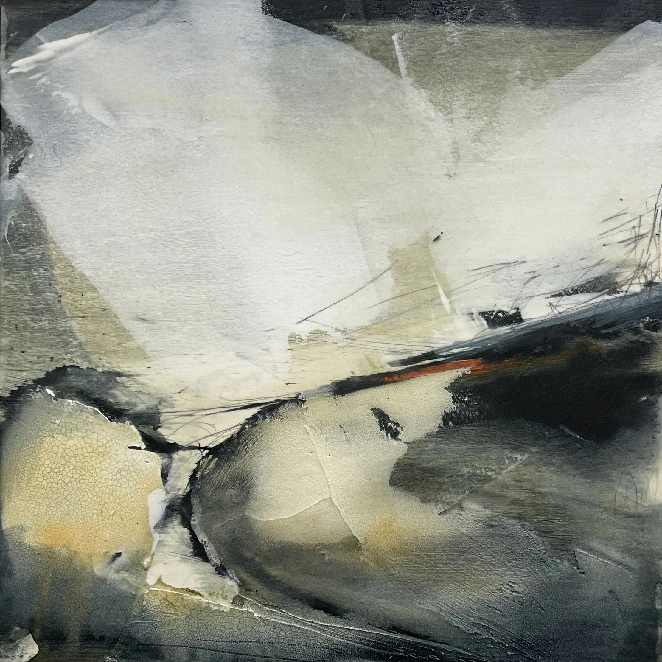 Sinking, 41 x 41 x 5cm, Mixed media on wood, £750