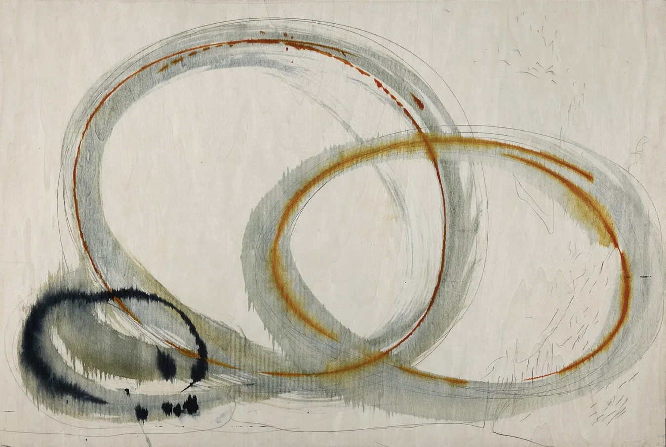 #25095 Bound, 61cm x 91cm, Acrylic ink on wood, £2000