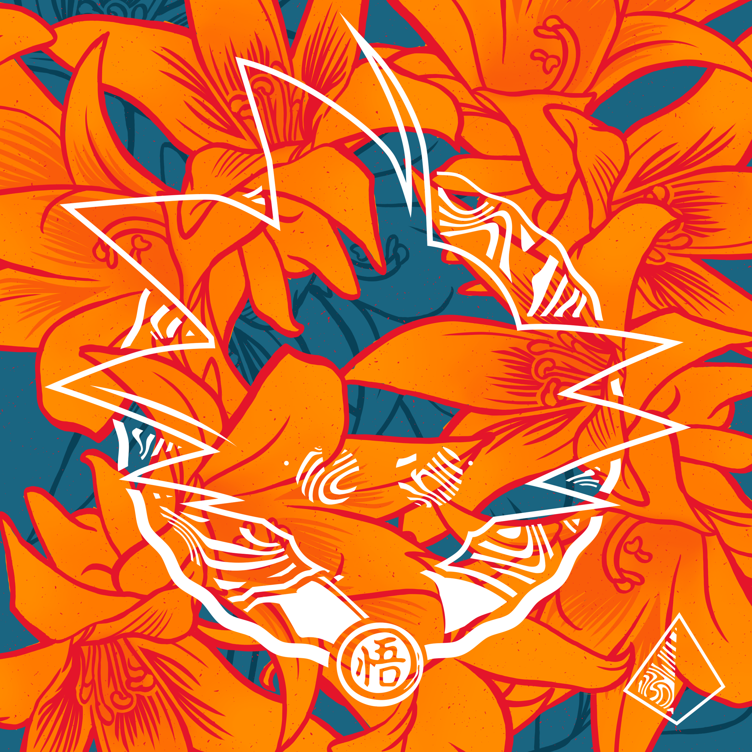 Digital Illustration - Illustrator/Ipad - "Yung Flowerku"