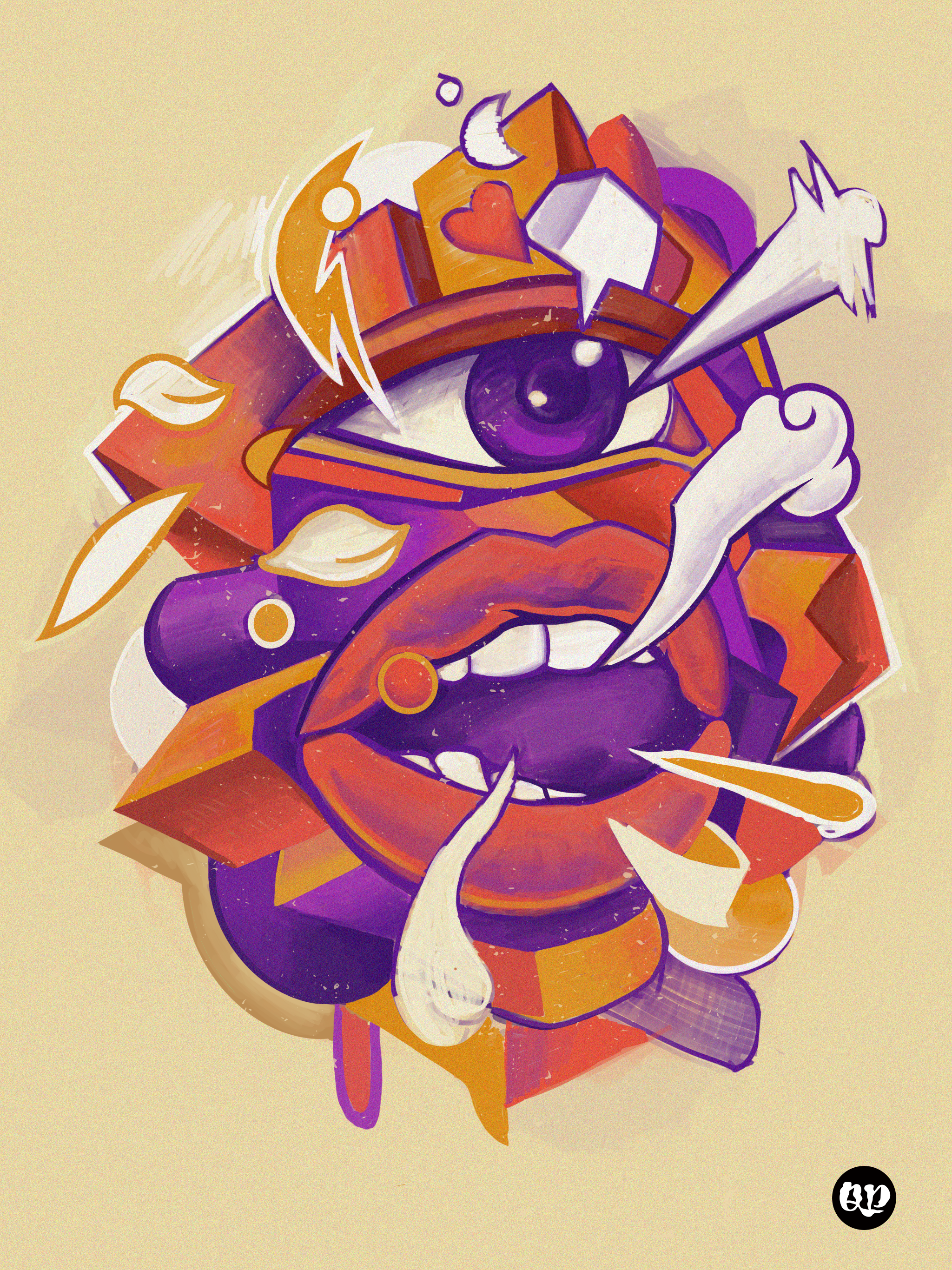 Digital Illustration - Ipad Pro - "Loud"