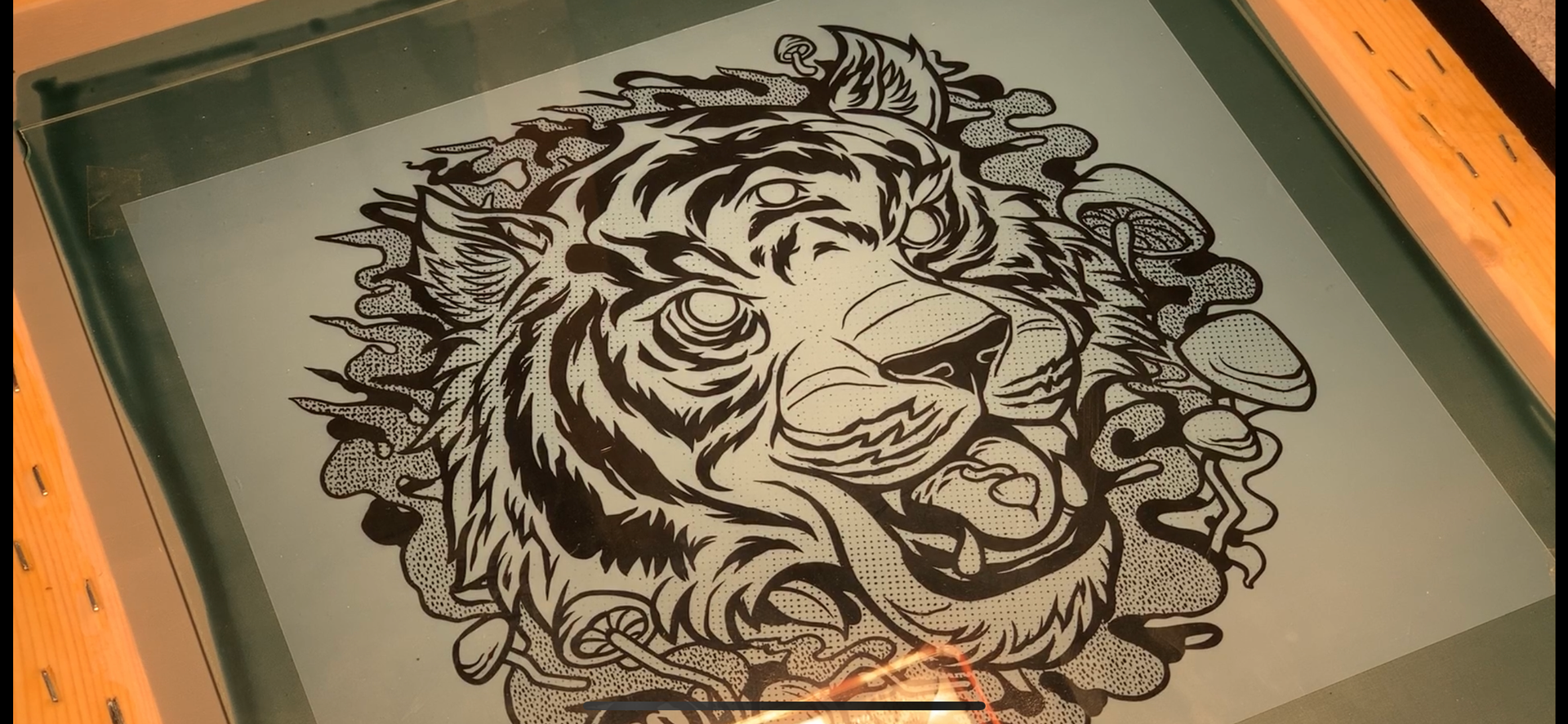 Screen Print Positive - "Trippy Kitty"