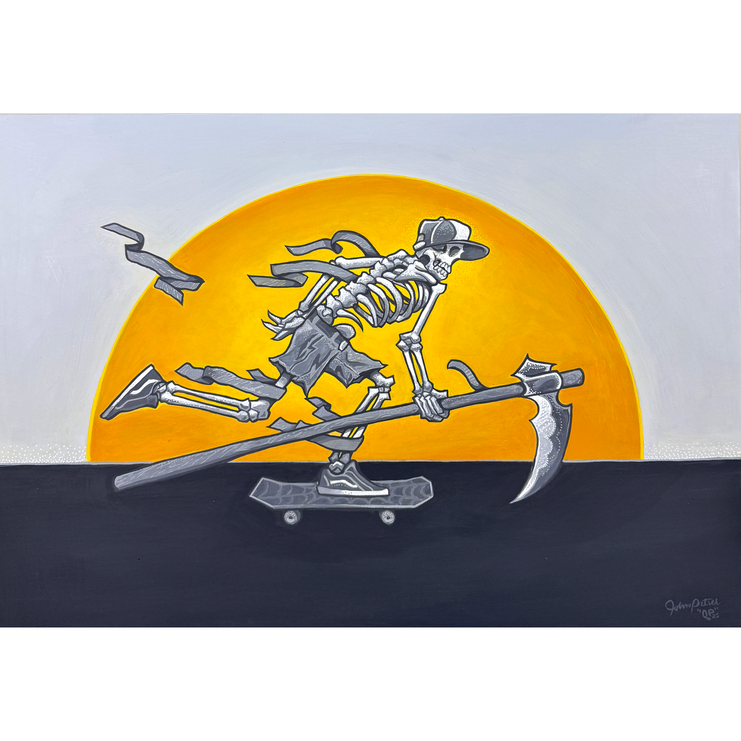 The Reaper Skater - Acrylic Painting