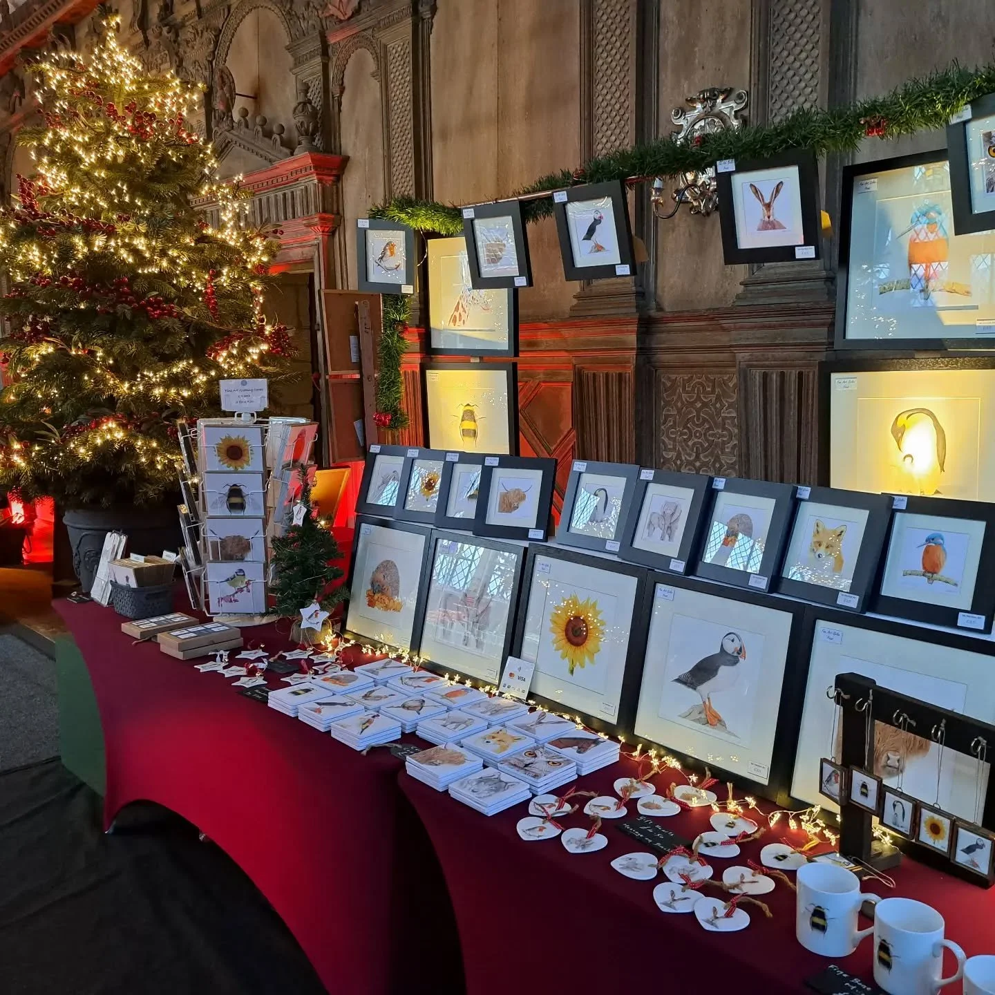 All set for a great weekend at the Haddon Hall Christmas Fair
#haddonhall