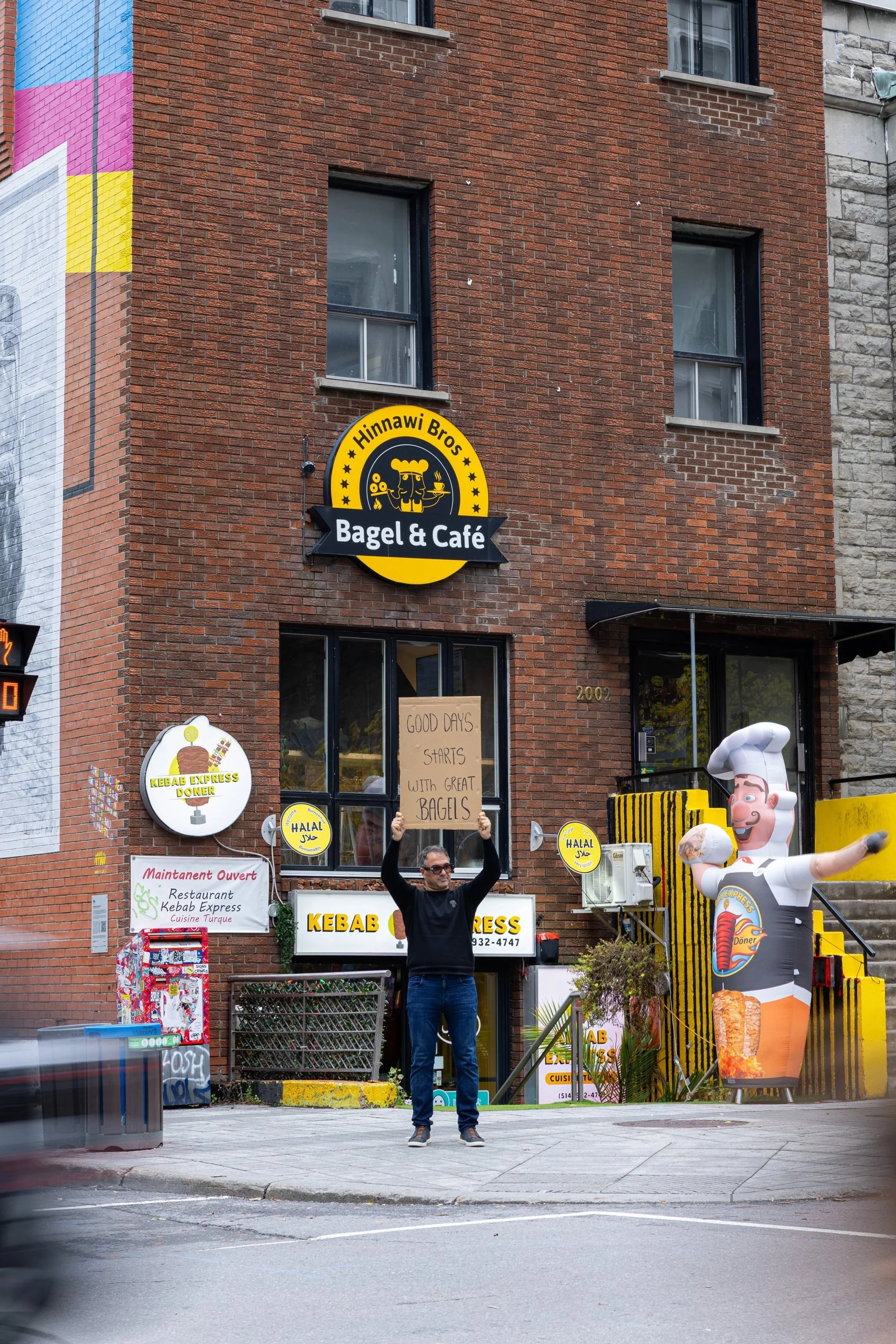 Commercial food photography and creative content production for Hinnawi Bros Bagel & Café in Montreal. Editorial food photography, lifestyle imagery, product photography and visual storytelling designed to elevate the brand's digital presence.
