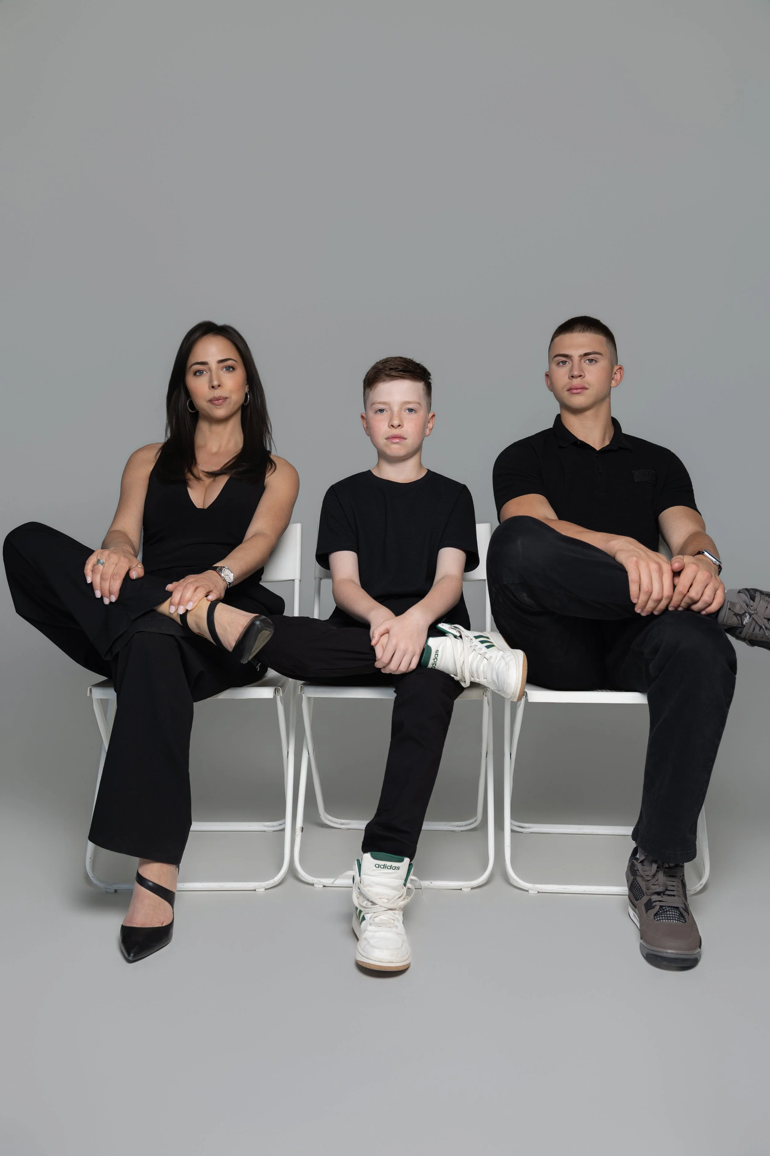 Sarah, Jayden et Brandon