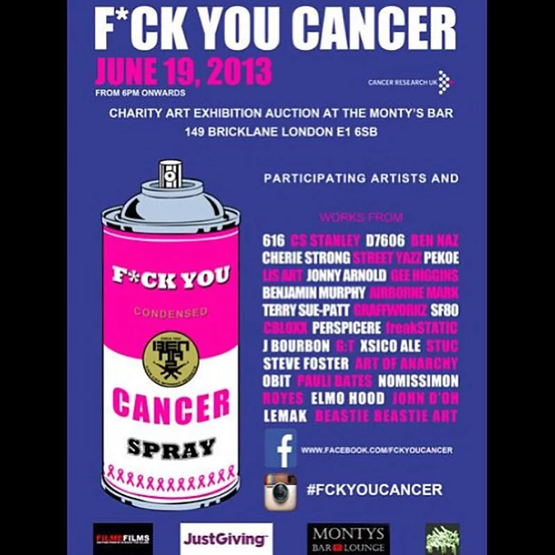 F*ck you Cancer exhibition
