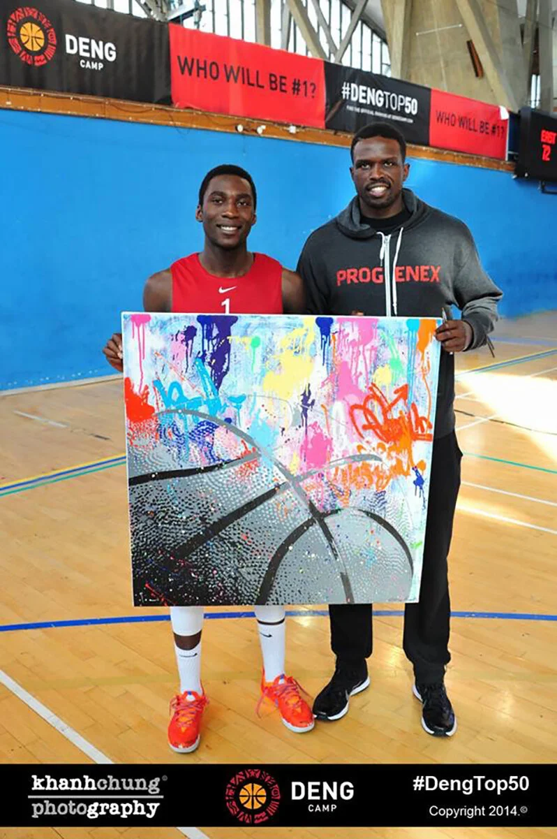 NBA player Luol Deng commission