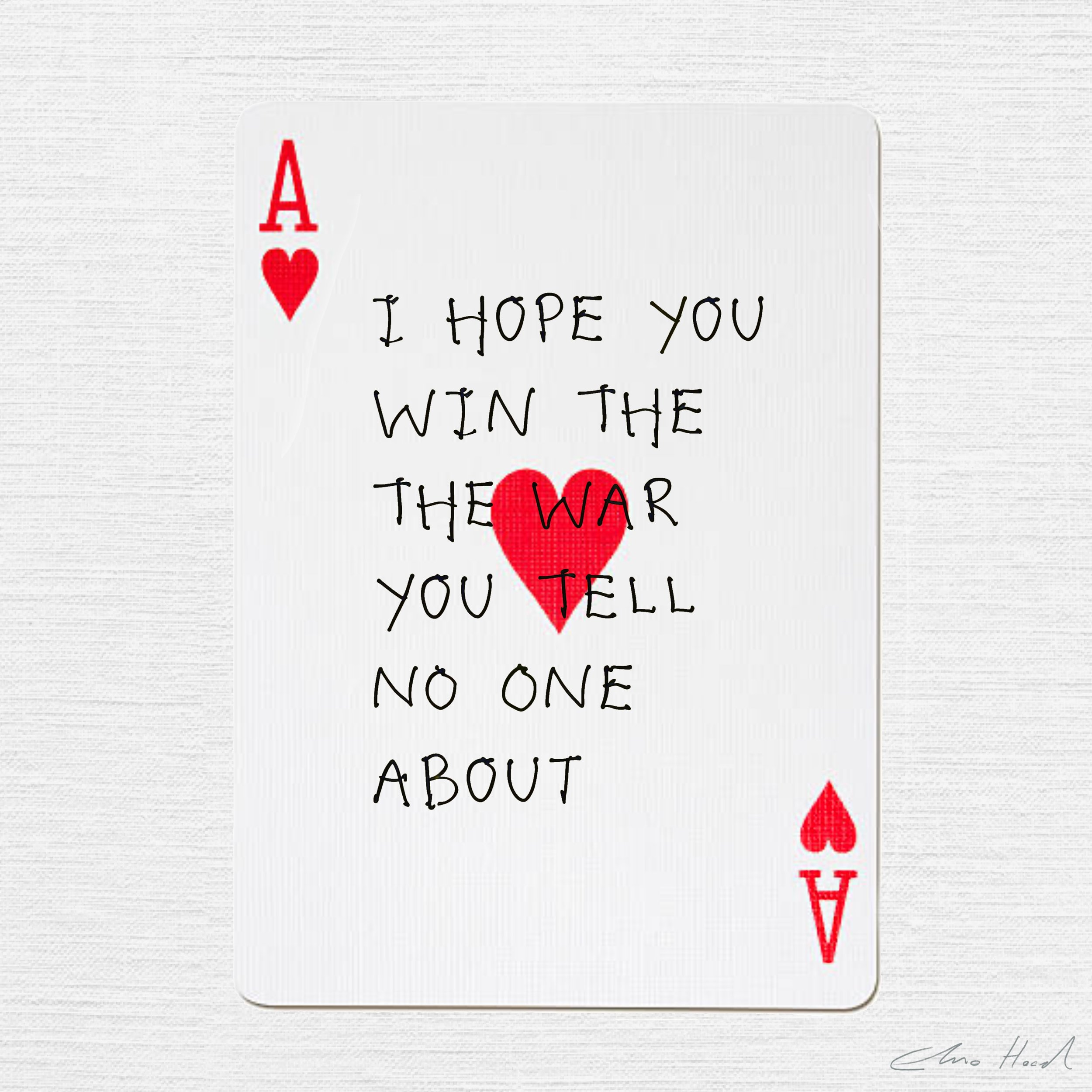 The war you tell no one about