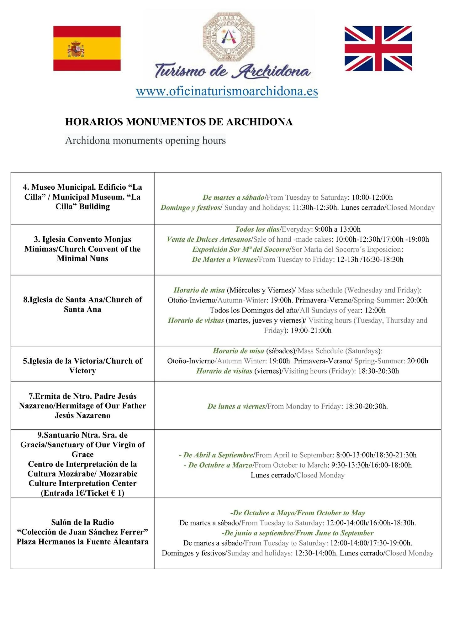 ¿Vas a visitar Archidona?