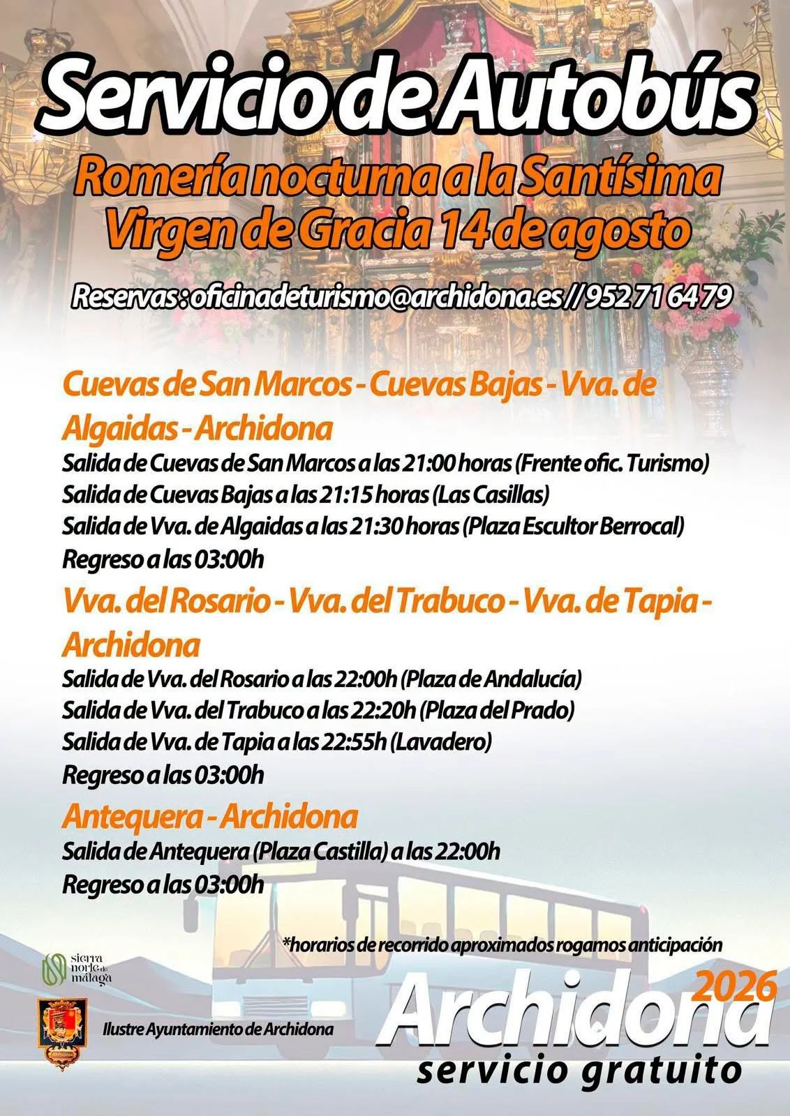 SERVICIO DE AUTOBÚS