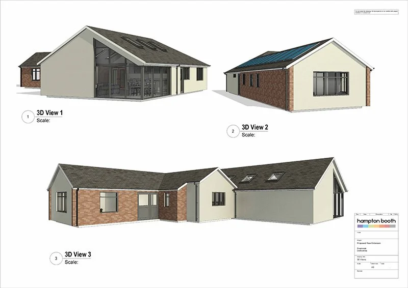 Glazed bungalow extension