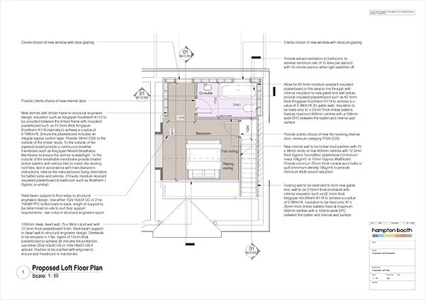 Hip to Gable Loft Conversion Plans