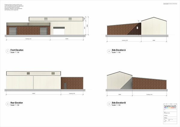 Commercial shed planning drawings
