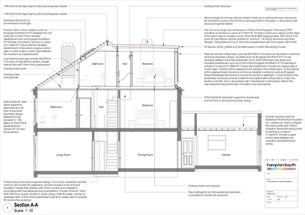 Dormer Loft Conversion Building Regulations Drawings