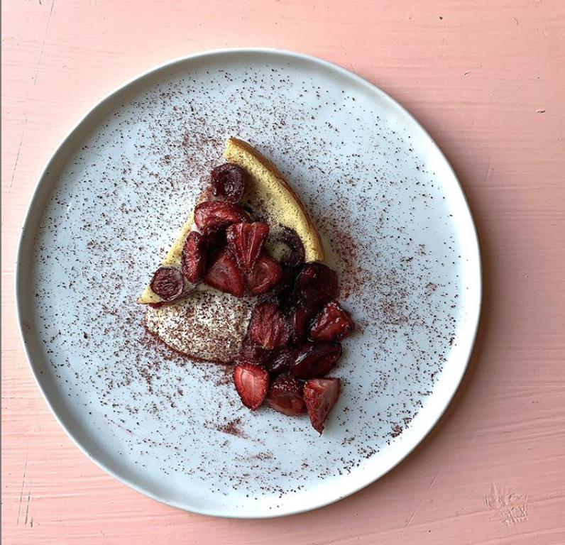 Cherry Clafoutis I Sumac, Roasted Berries, Cream