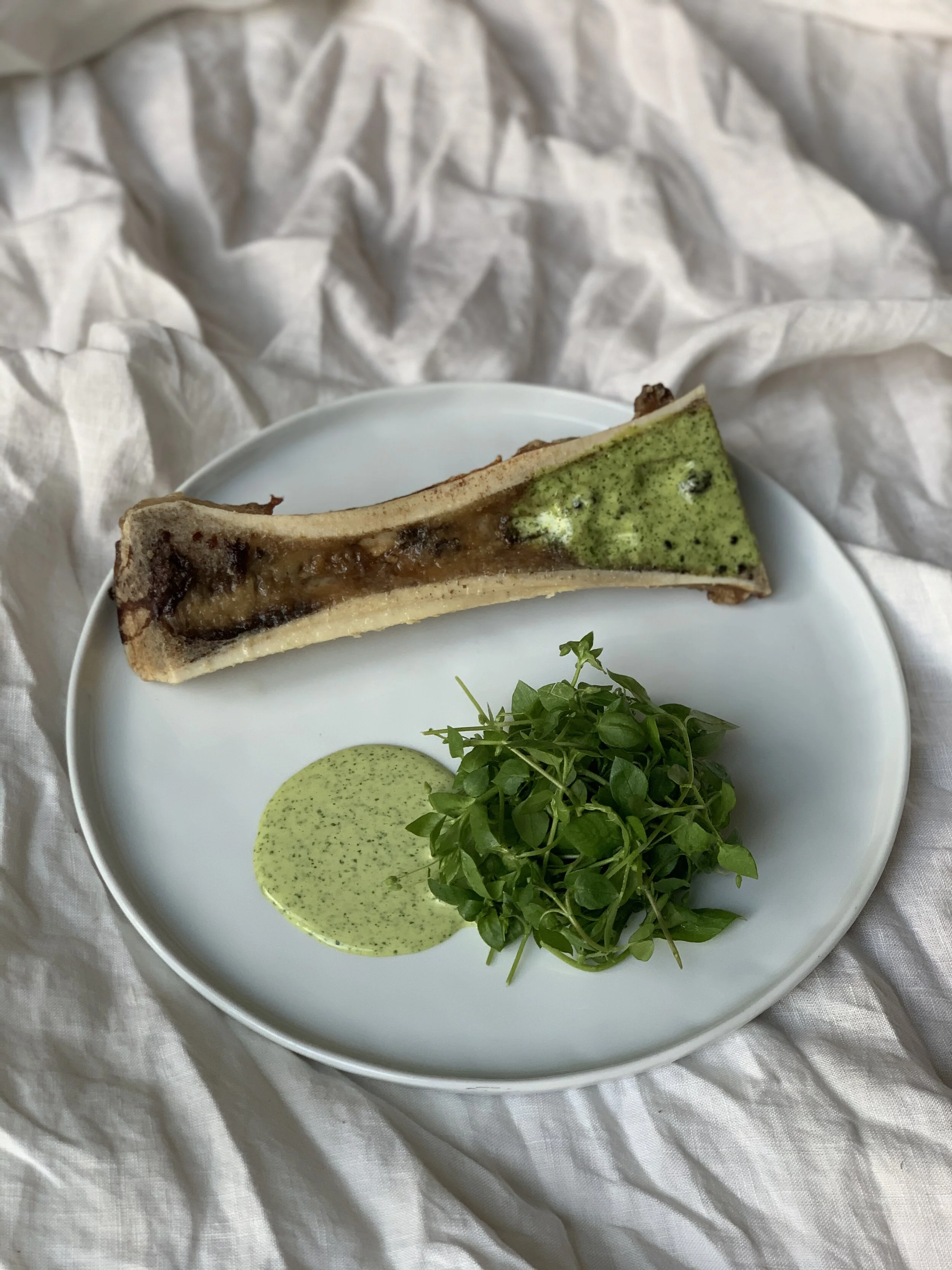 Bone Marrow / Aji Verde, Chickweed