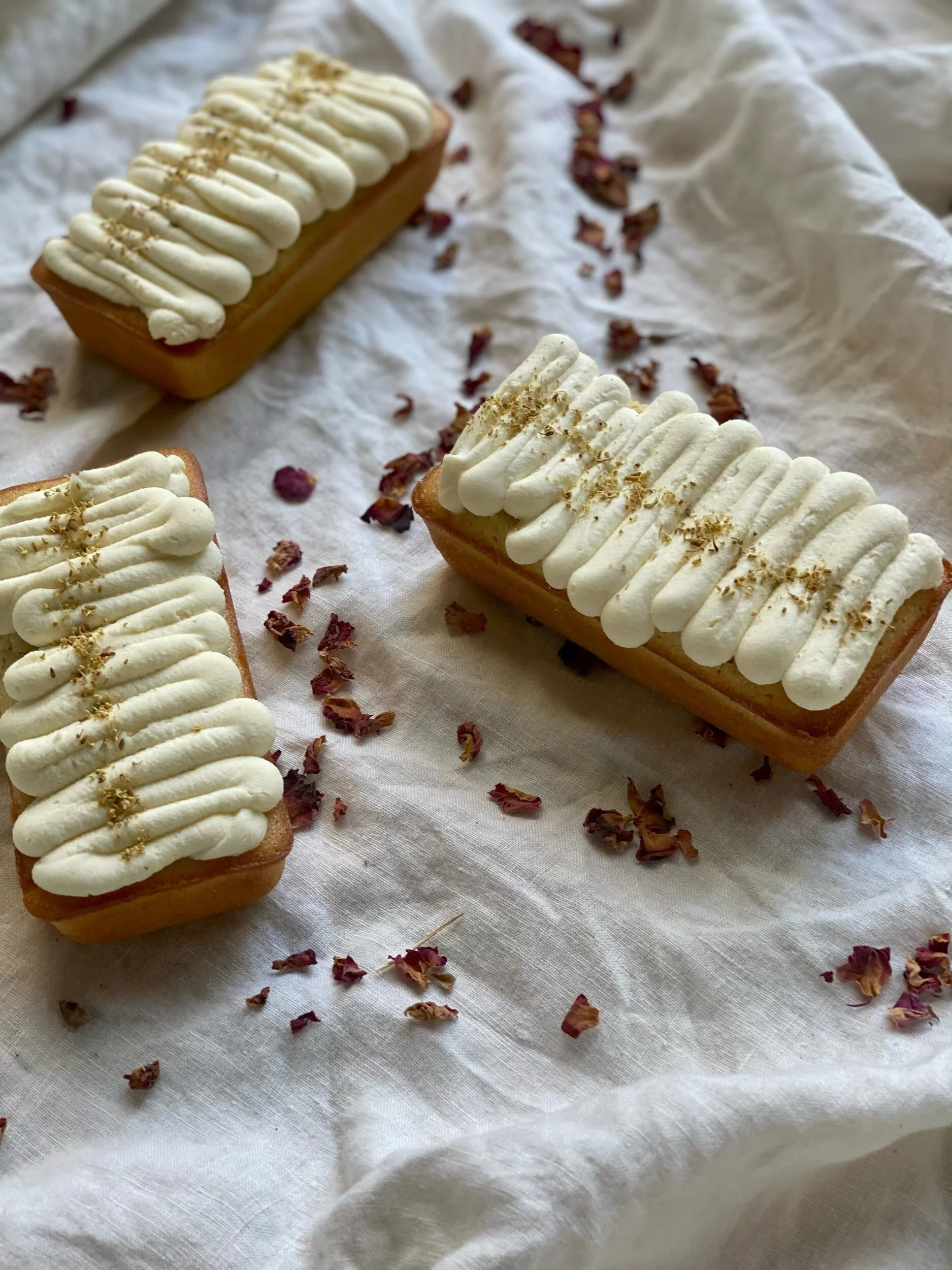  Pound Cake for Two - Rose Mascarpone, Fennel Pollen // SOLD OUT 