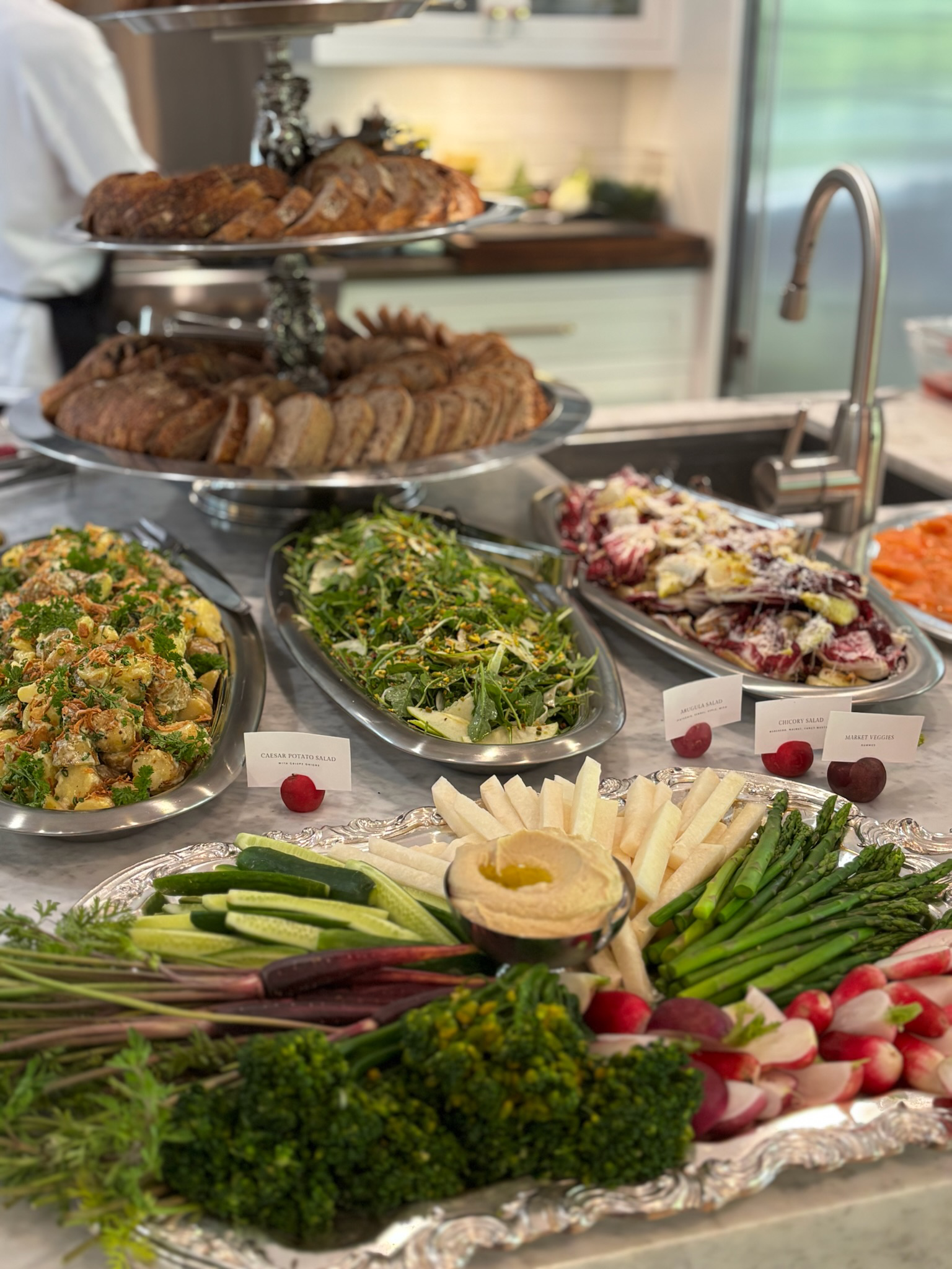 Assorted California Salads, Market Veggies
