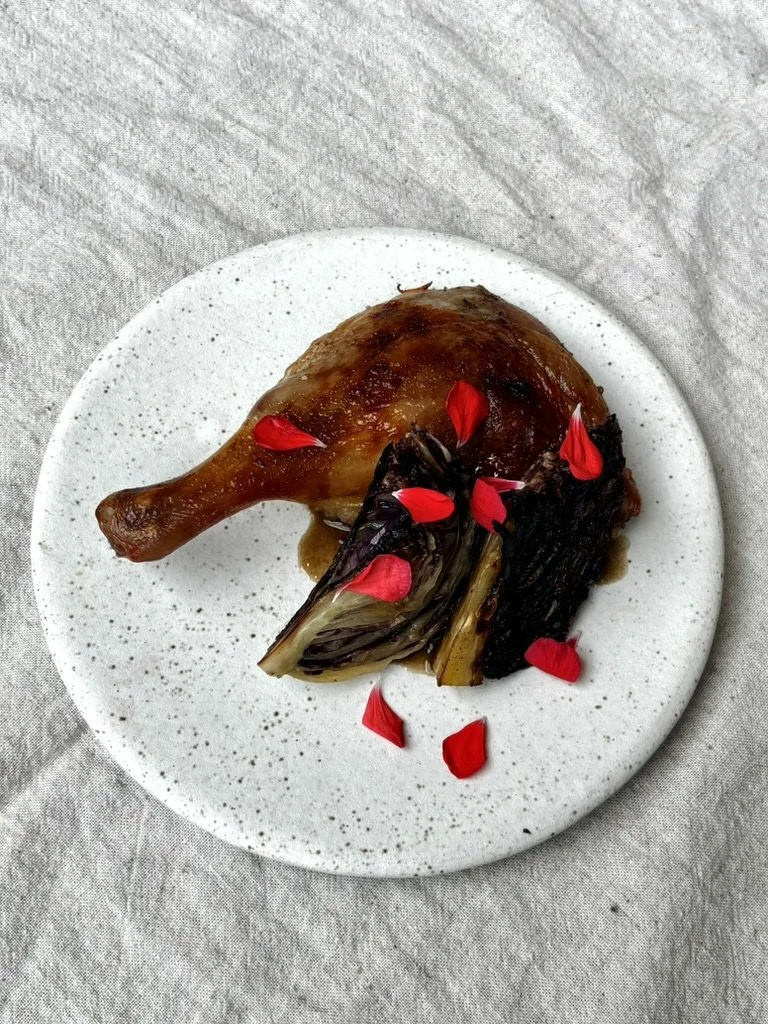 Duck, Mushroom Jus, Charred Cabbage