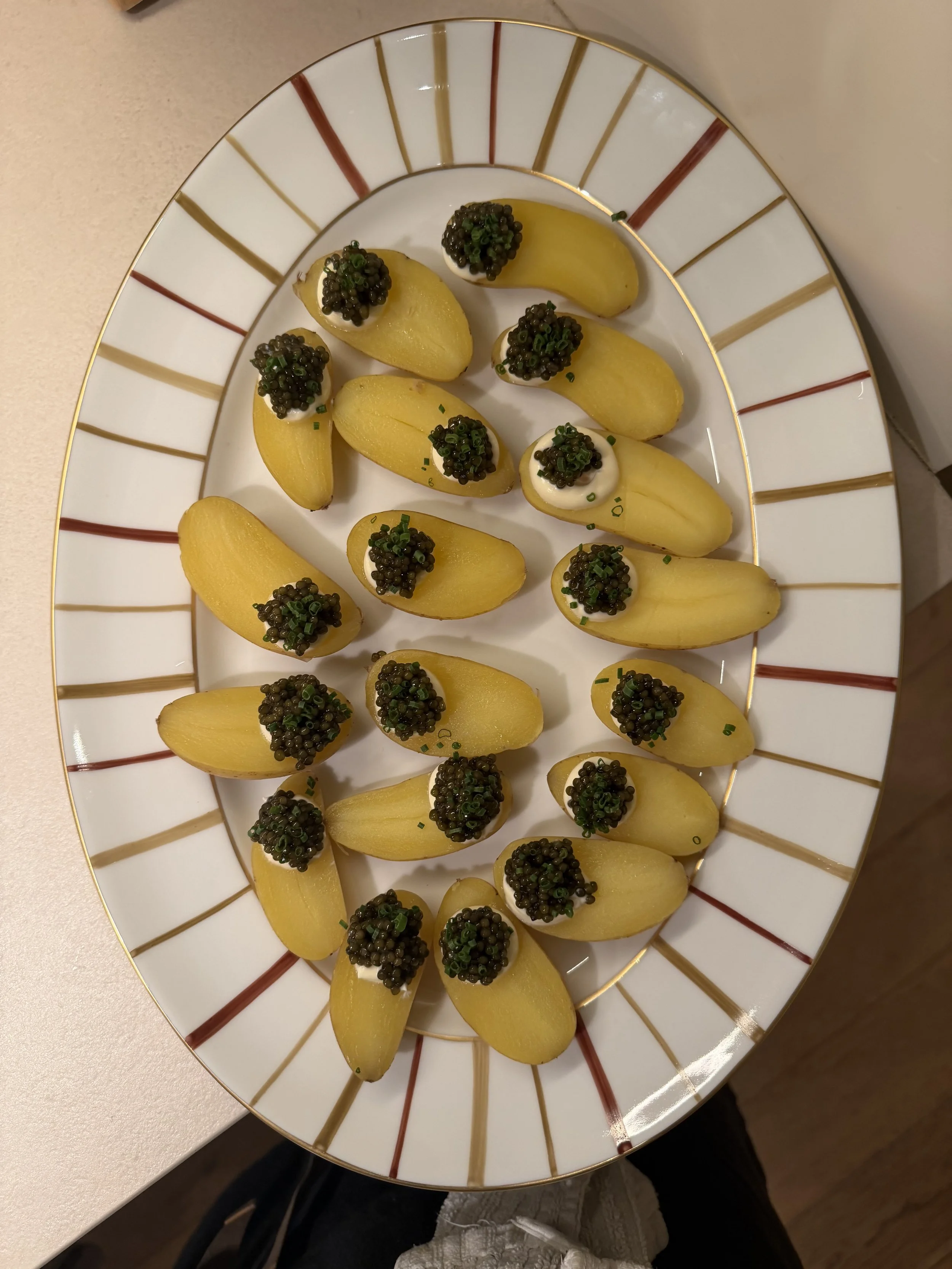 Baby Potatoes, Creme Fraiche, Caviar