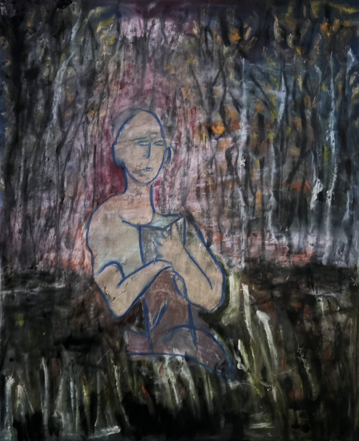 A Timeless Day.
Mixed media on canvas.
80x97 cm
