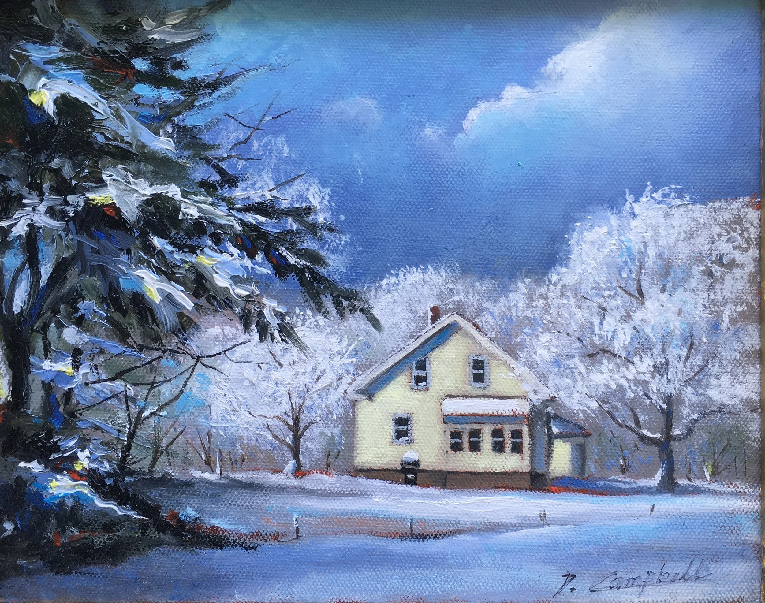 The Yellow House. Size: 8" x 10"