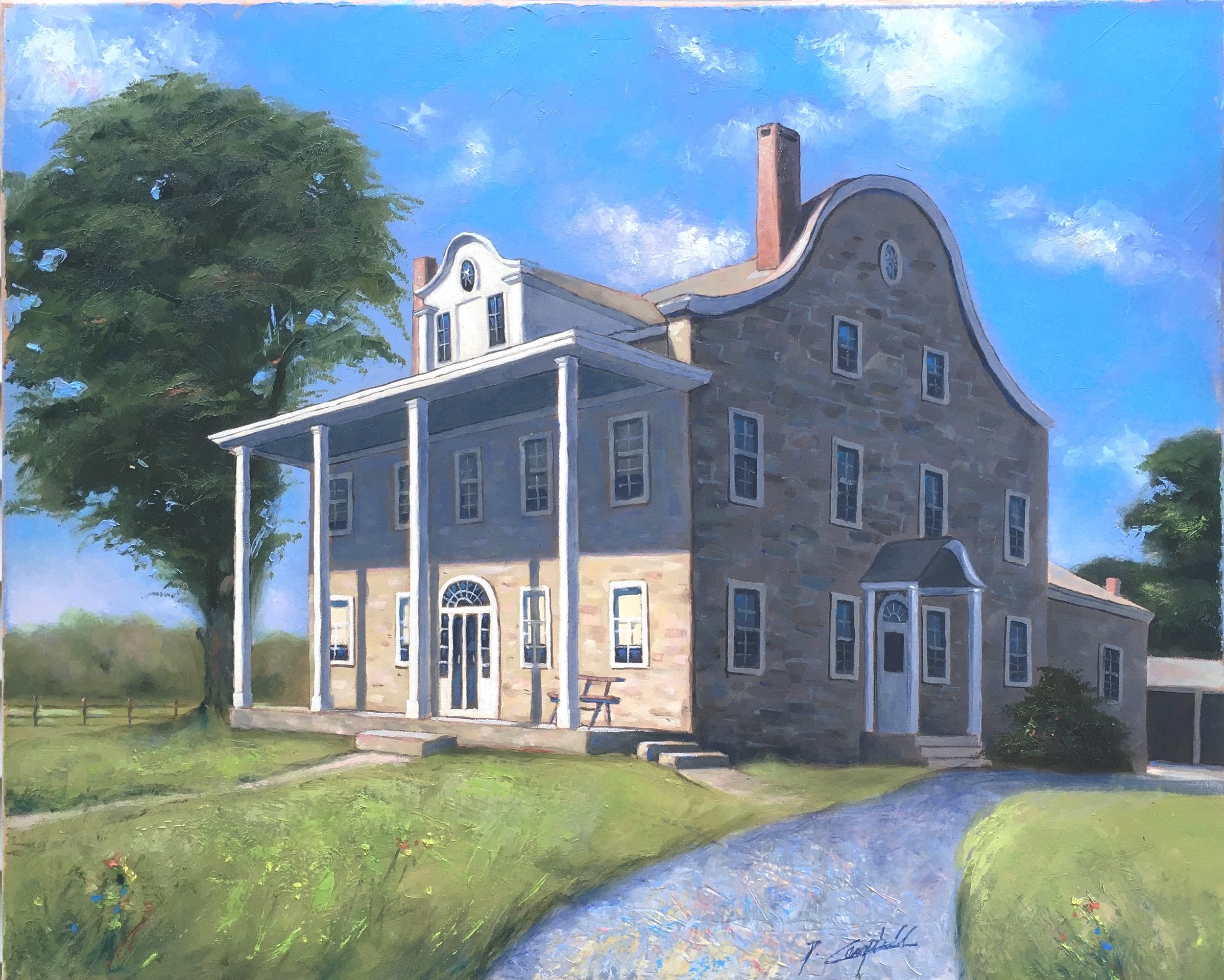 Hearthside. Size: 24" x 30"
