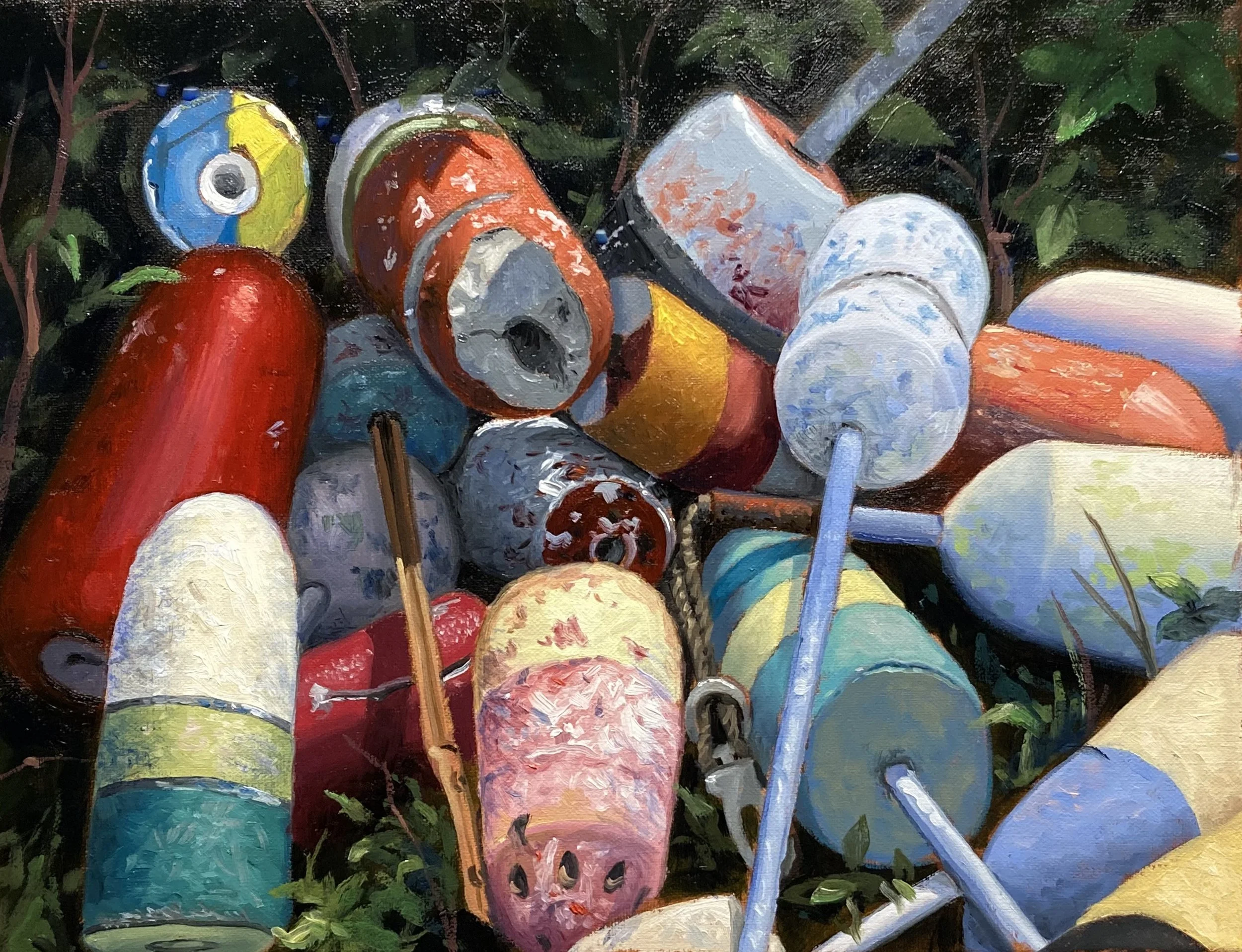 Buoys. Size: 14" x 11"