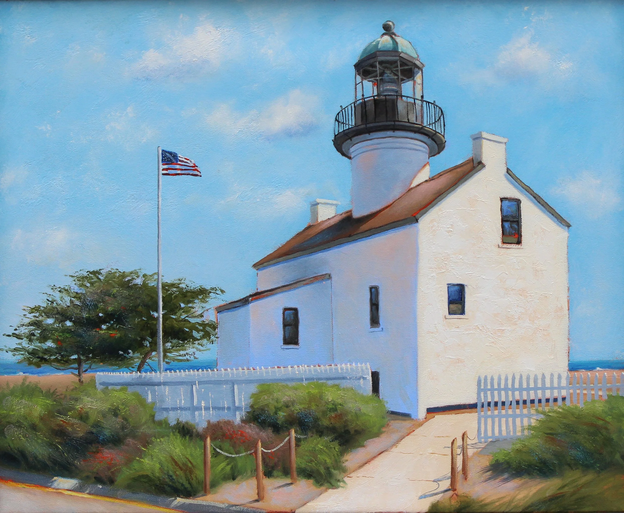 Point Loma Lighthouse, San Diego. Size: 20" x 24"
