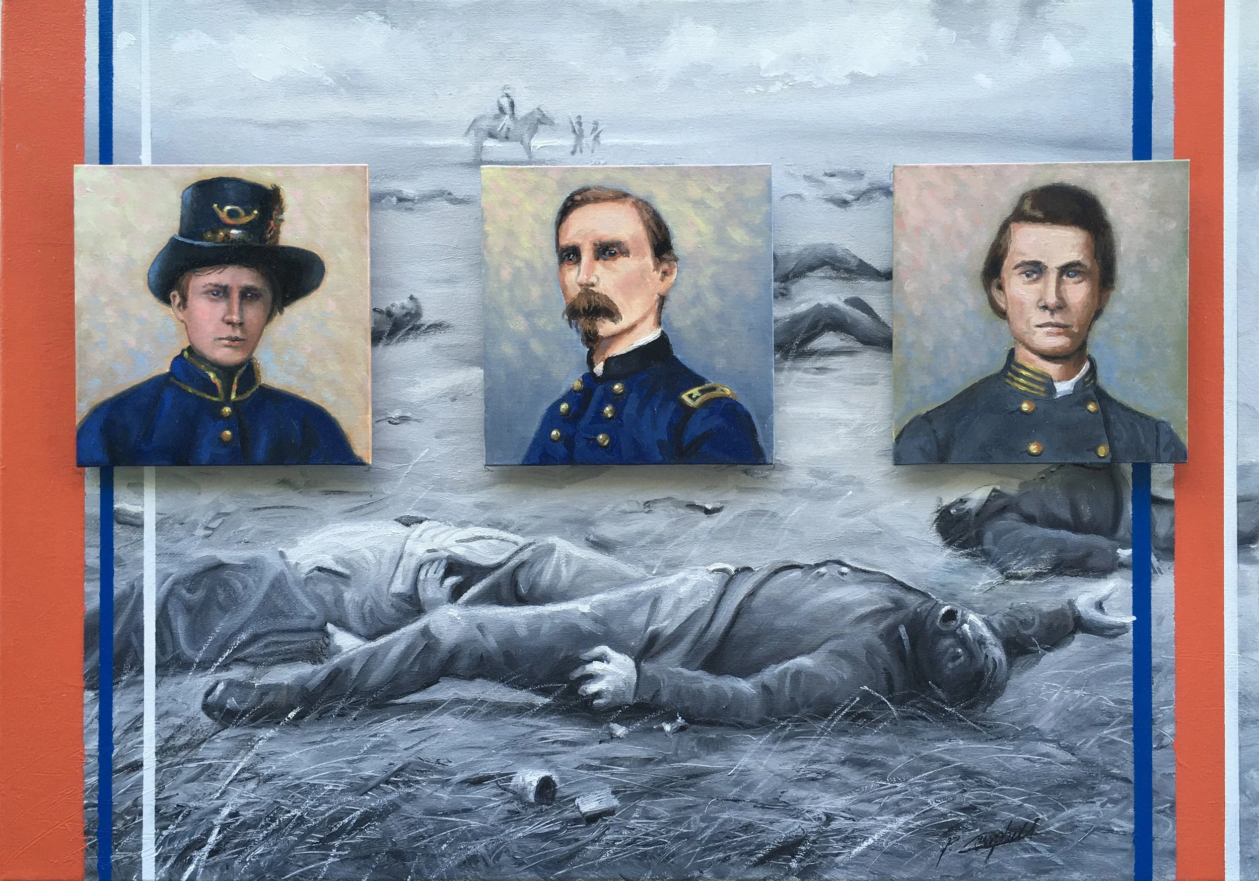 Fathers, Sons and Brothers. Size: 18" x 26"