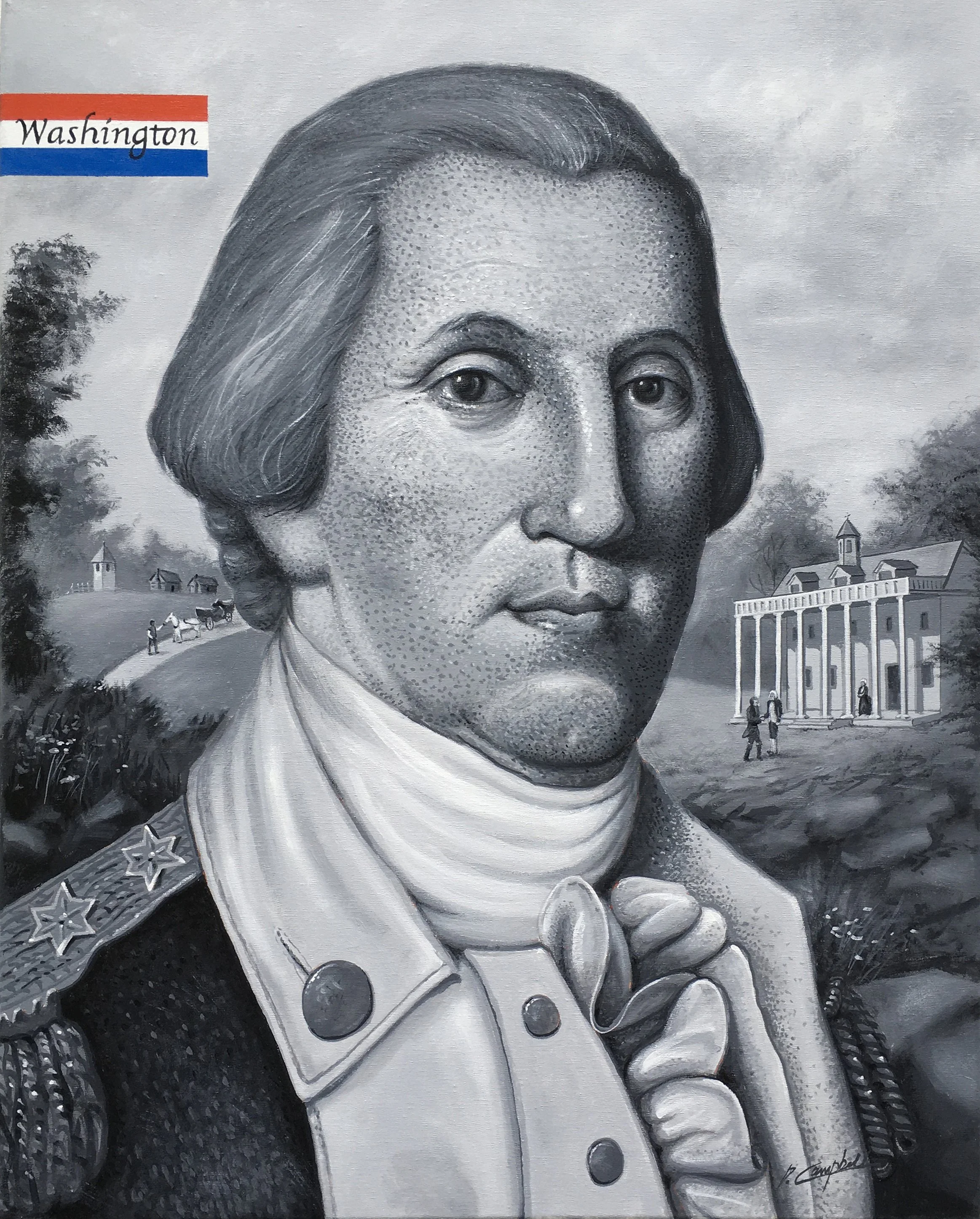 Washington. Size Size: 24" x 30"