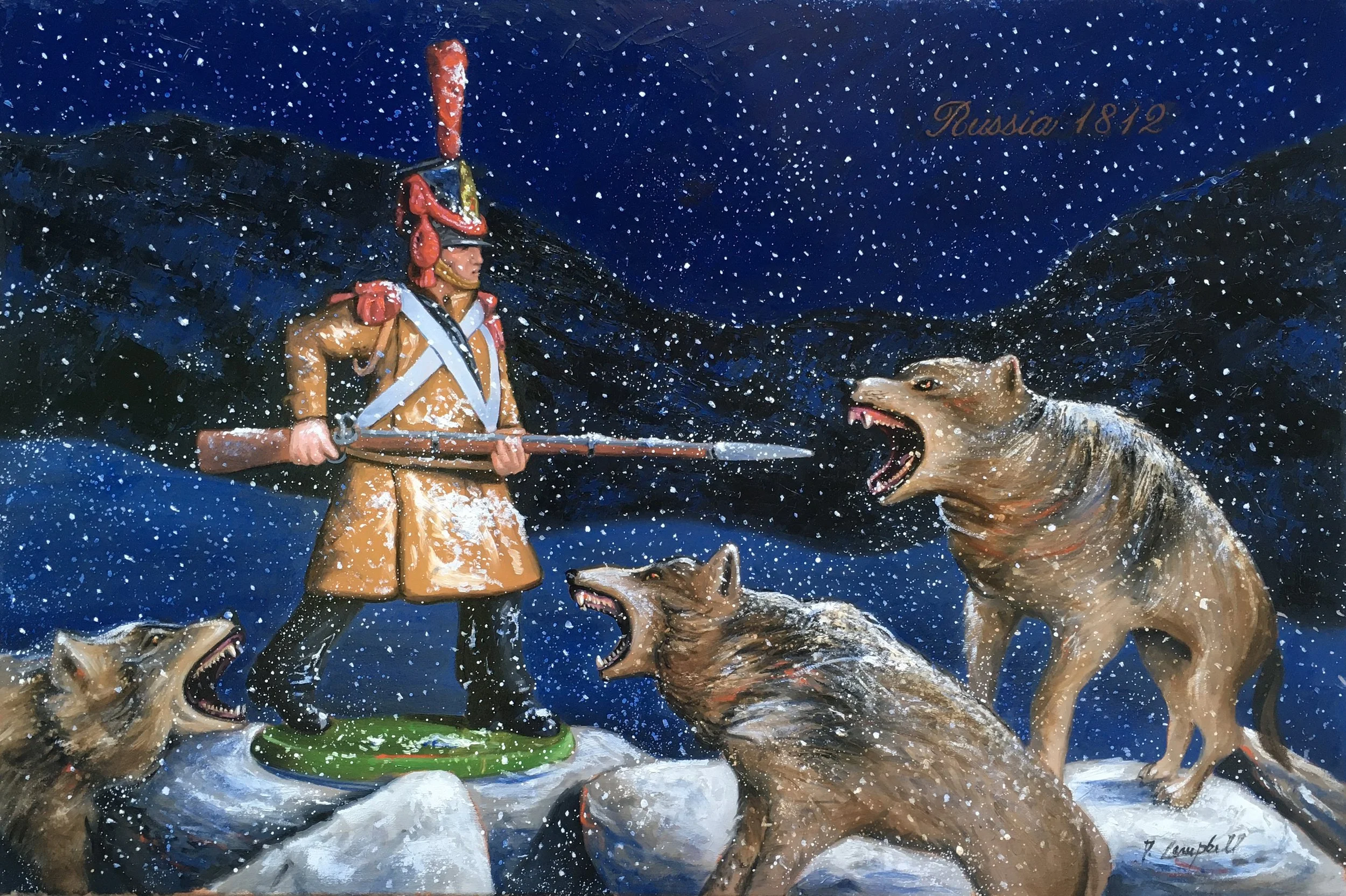 Napoleon's Follie. Size: 24" x 36"