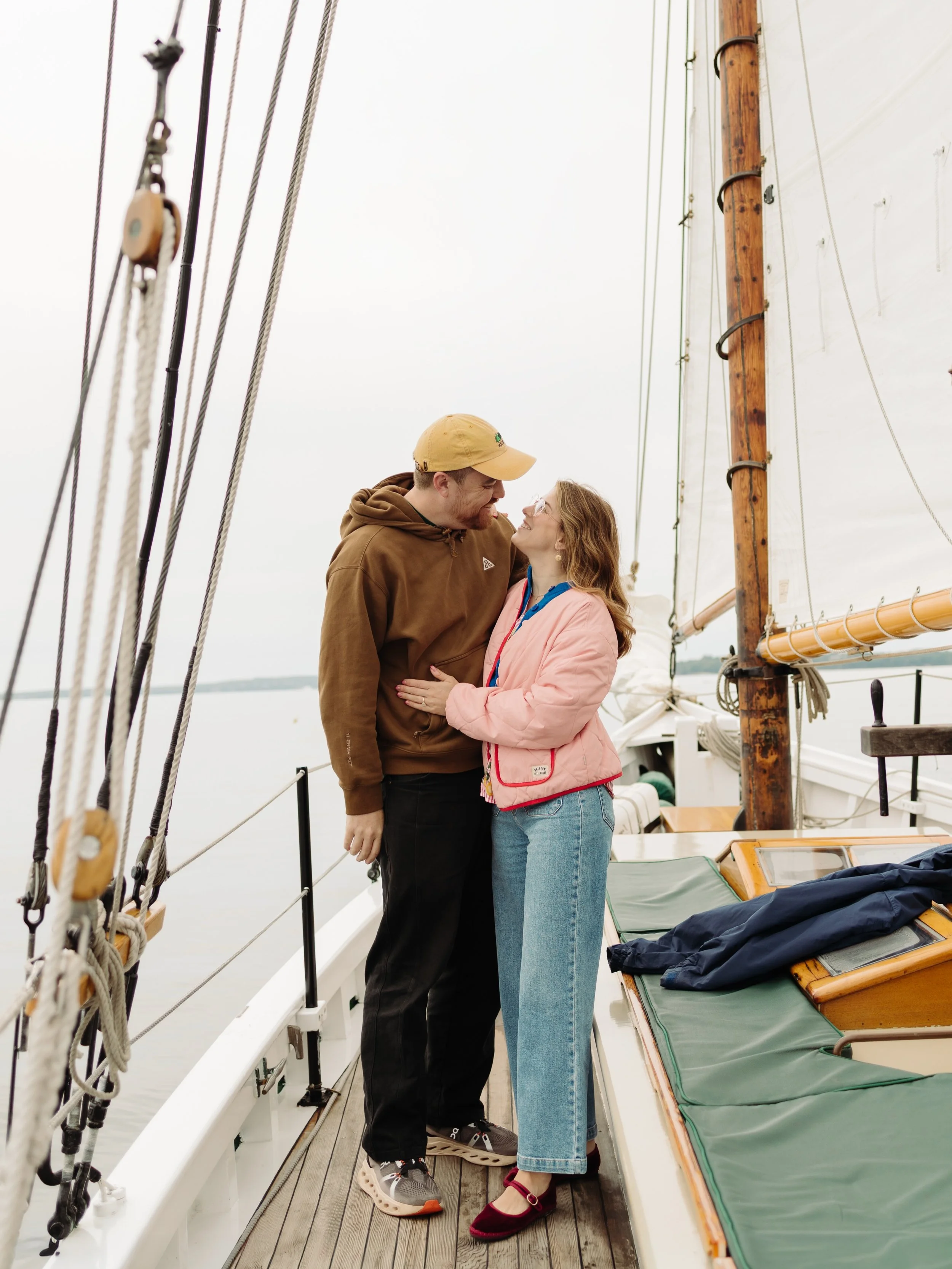 Forever with you sounds pretty good to me 💍

Chelsea and I got engaged back on 8/20 and have spent the past few weeks traveling and celebrating with close family and friends in Portland, Texas and Maine (photos are from a sailing trip on our last da
