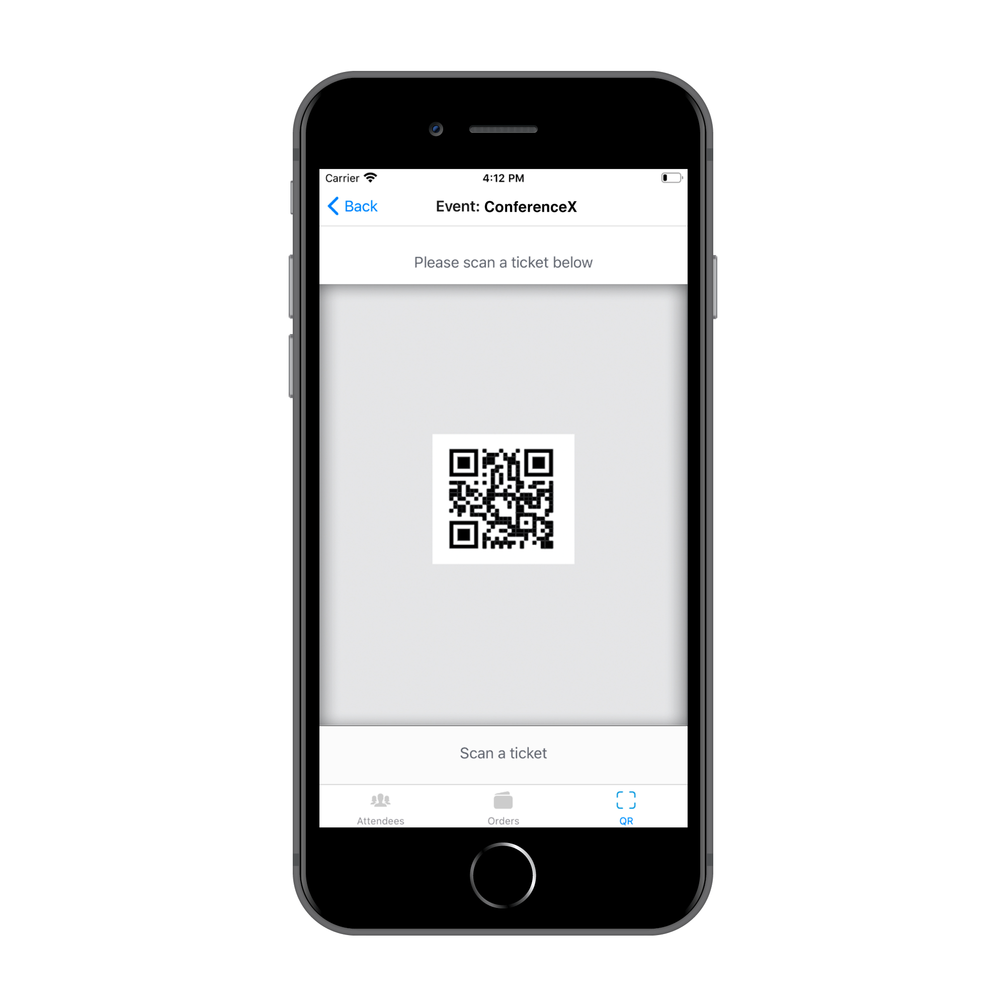 Mobile Check-in QR Scanner