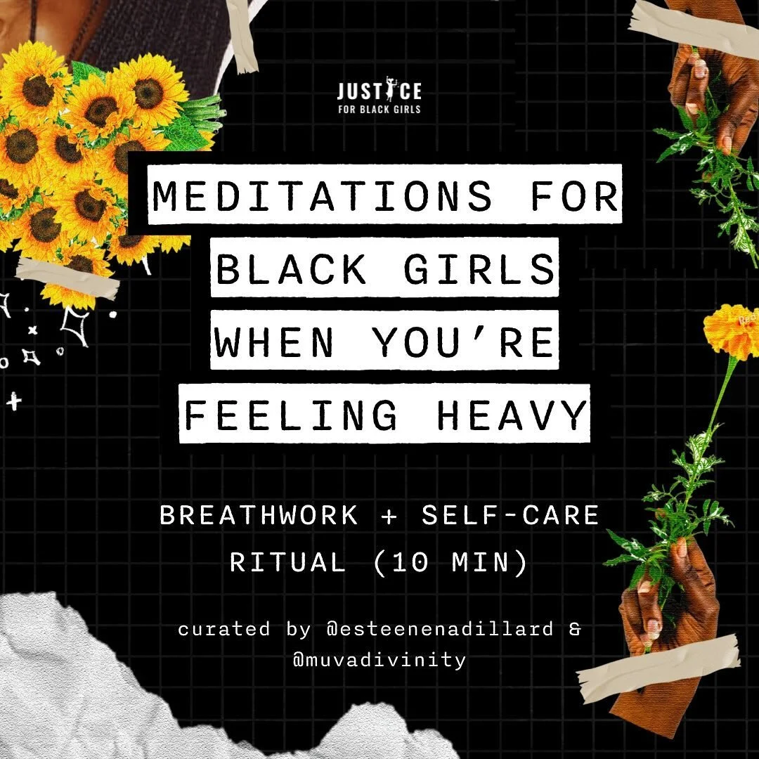 Dear Black girls, we love you. 
Dear village, we love you.

Our beloved Healing &amp; Liberation team leaders have crafted self-care toolboxes to support our individual healing journeys. 

We know these weeks have been heavy and we invite you all to 