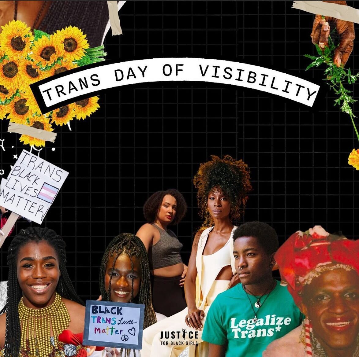 When we say Justice for Black Girls we mean, ALL black girls. Black trans girls are liberated Black girlhood personified. On #transdayofvisibility we amplify the words of Laverne Cox, &ldquo;It is revolutionary for a trans person to choose to be seen