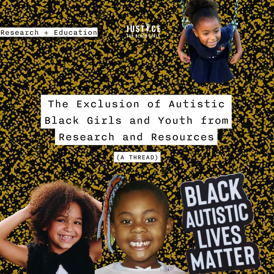 Happy Autism Acceptance Month! Autistic Black girls are magic, full stop. Autistic Black girls and youth are also underrepresented in the research and resources distributed to autistic youth. All of our girls deserve our full investment, protection a