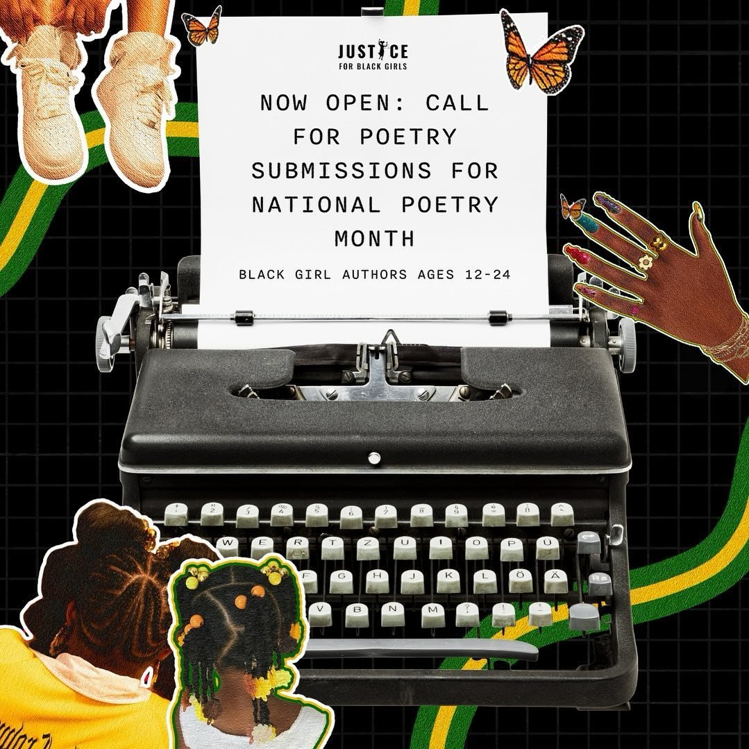 &ldquo;I started writing because I had a need inside me to create something that was not there.&rdquo; &mdash; Audre Lorde 

CALLING ALL BLACK GIRL POETS AGES 12-24 🤎📝✨

April is National Poetry Month and for the 2nd year we are so excited to welco