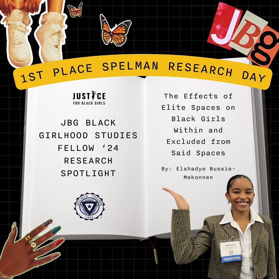 UPDATE: Our Black Girlhood Studies Fellow, Elshadye, is award winning!!🤩

She is our first research fellow to submit her research to a research conference and we are filled with immense pride by her winning first place!😭😍

When I started this fell