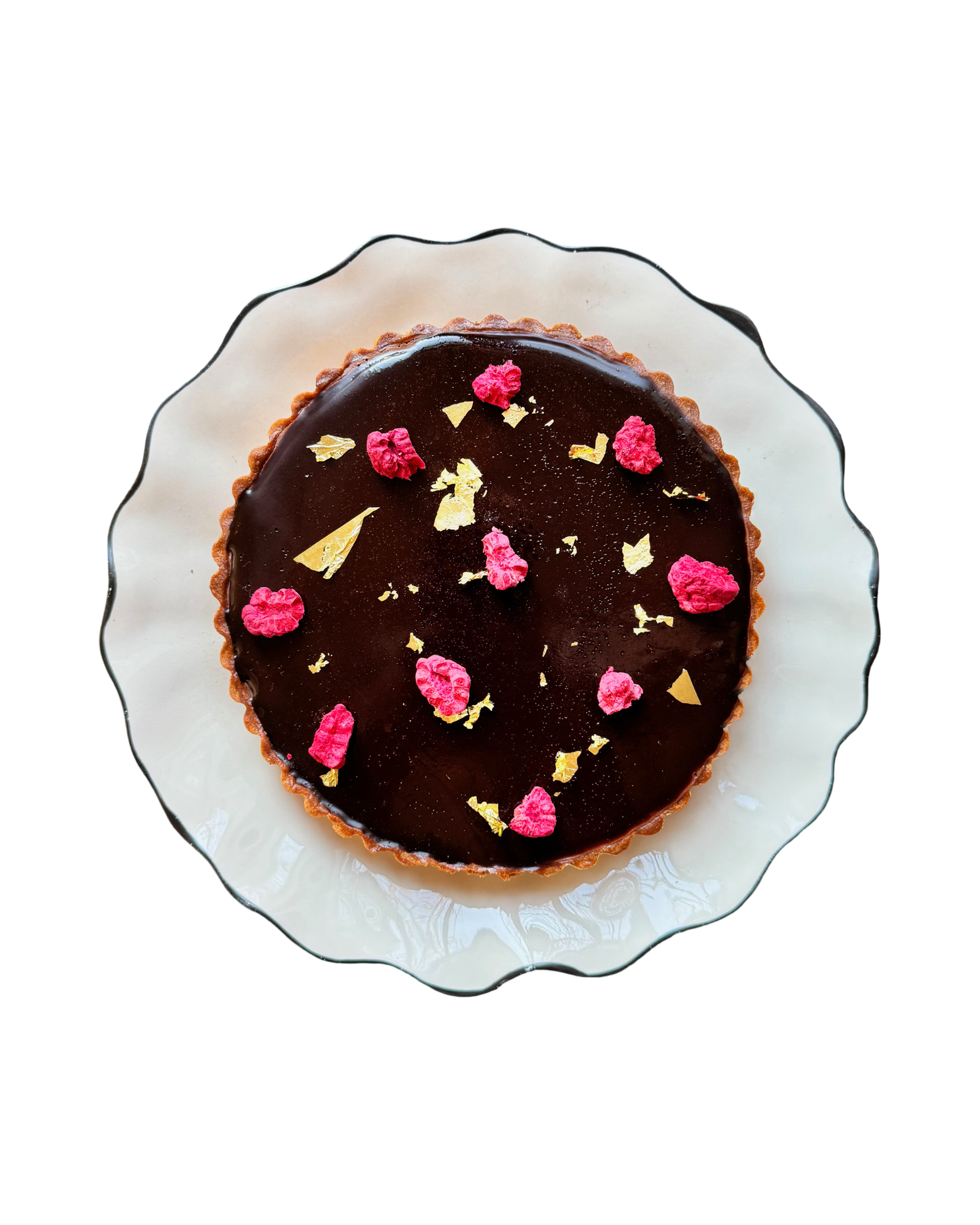 Chocolate Raspberry Caramel Tart