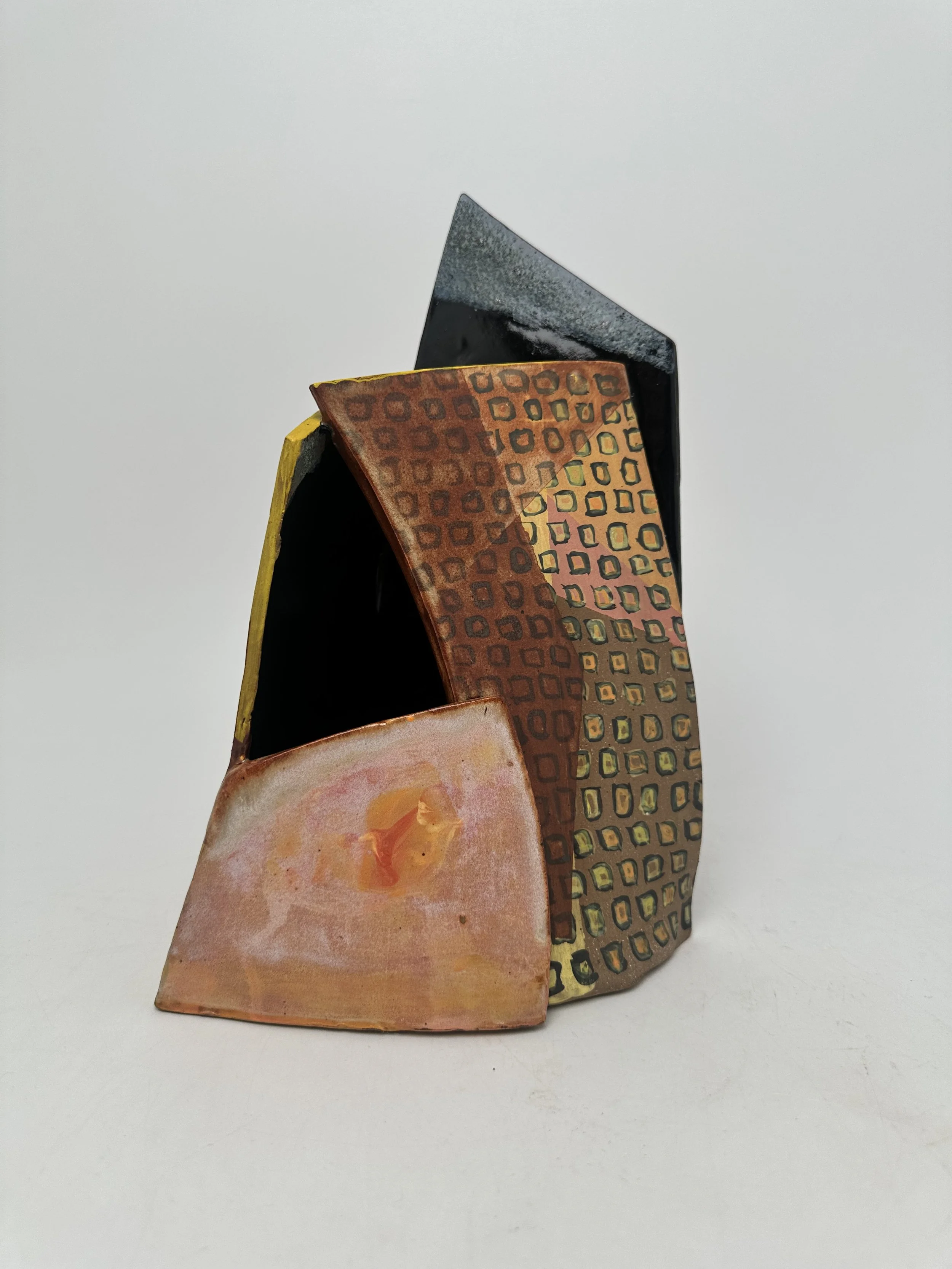 Vessel 6, 2026, red stoneware, glaze