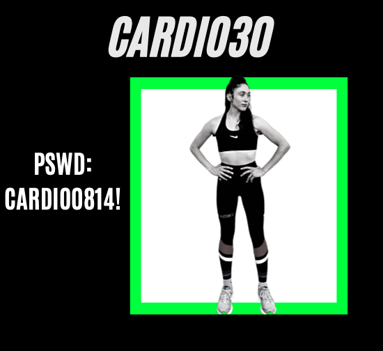 Cardio30
Pswd: CARDIO0814!
