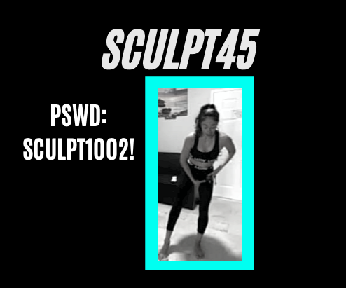 sculpt45
PSWD: SCULPT1002!