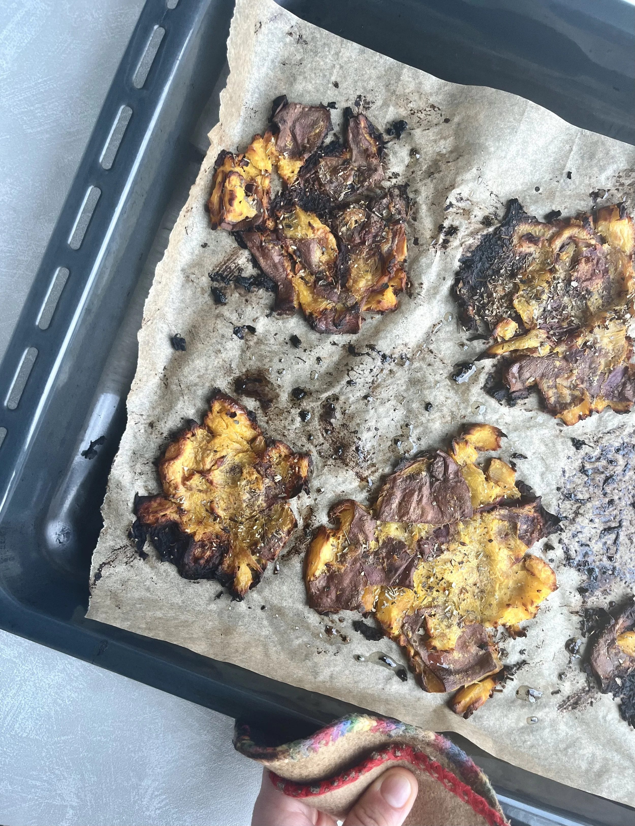 Chips de batata no forno