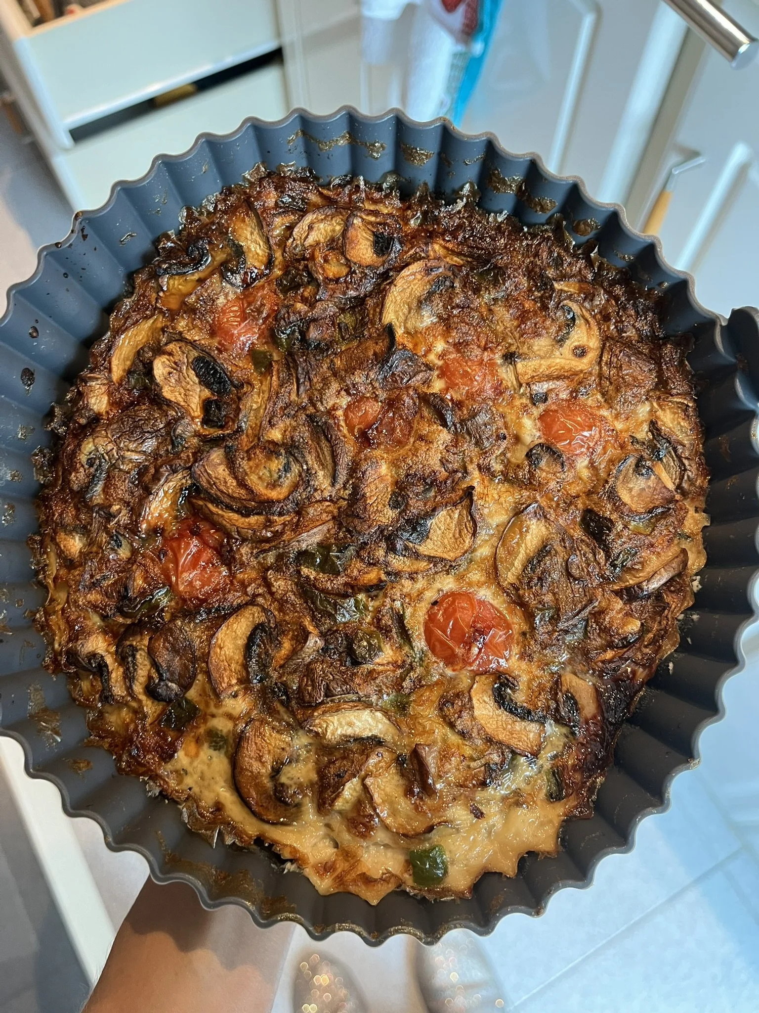 Omelete express na airfrayer