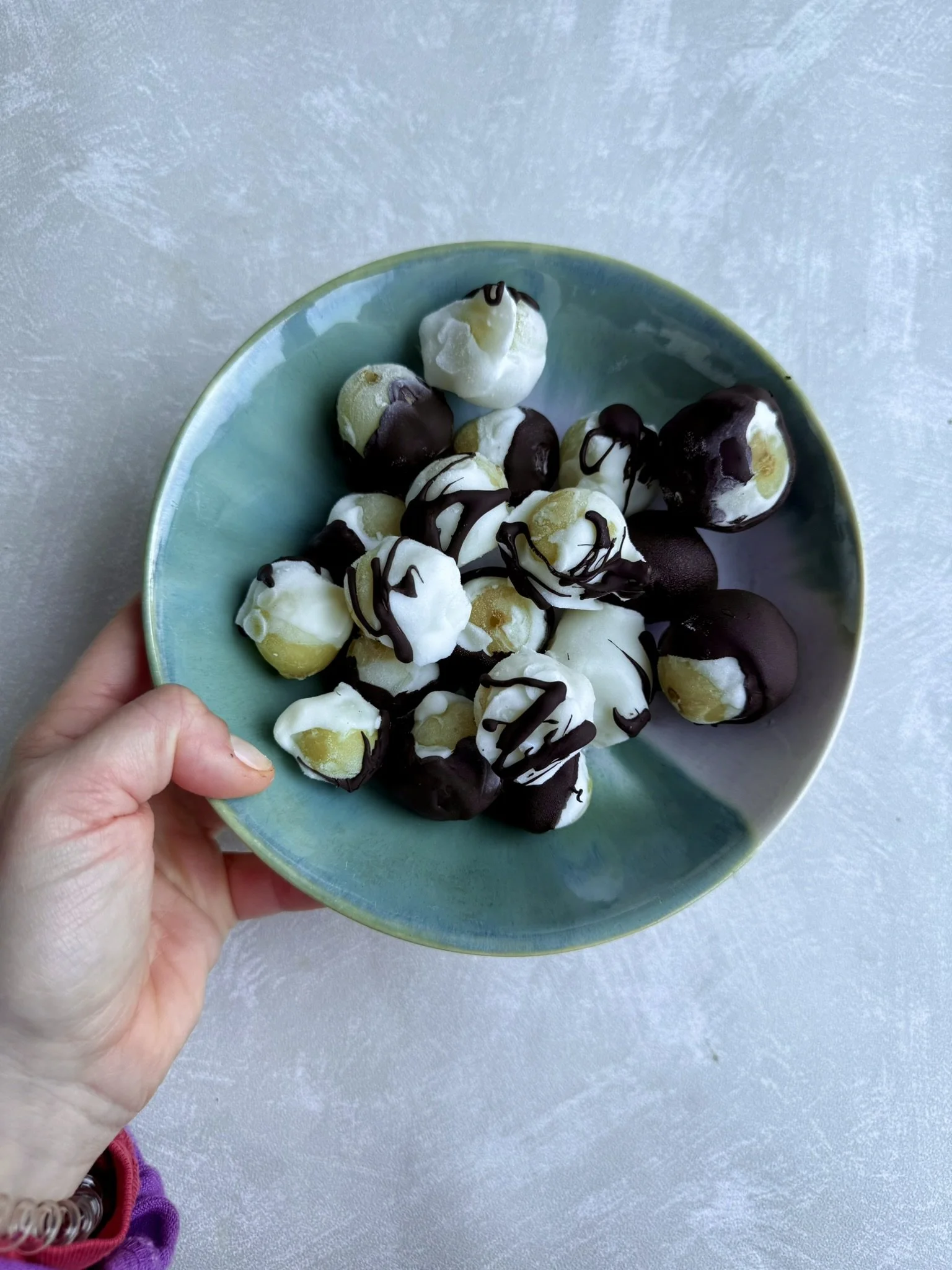 Outra receita de uvas congeladas