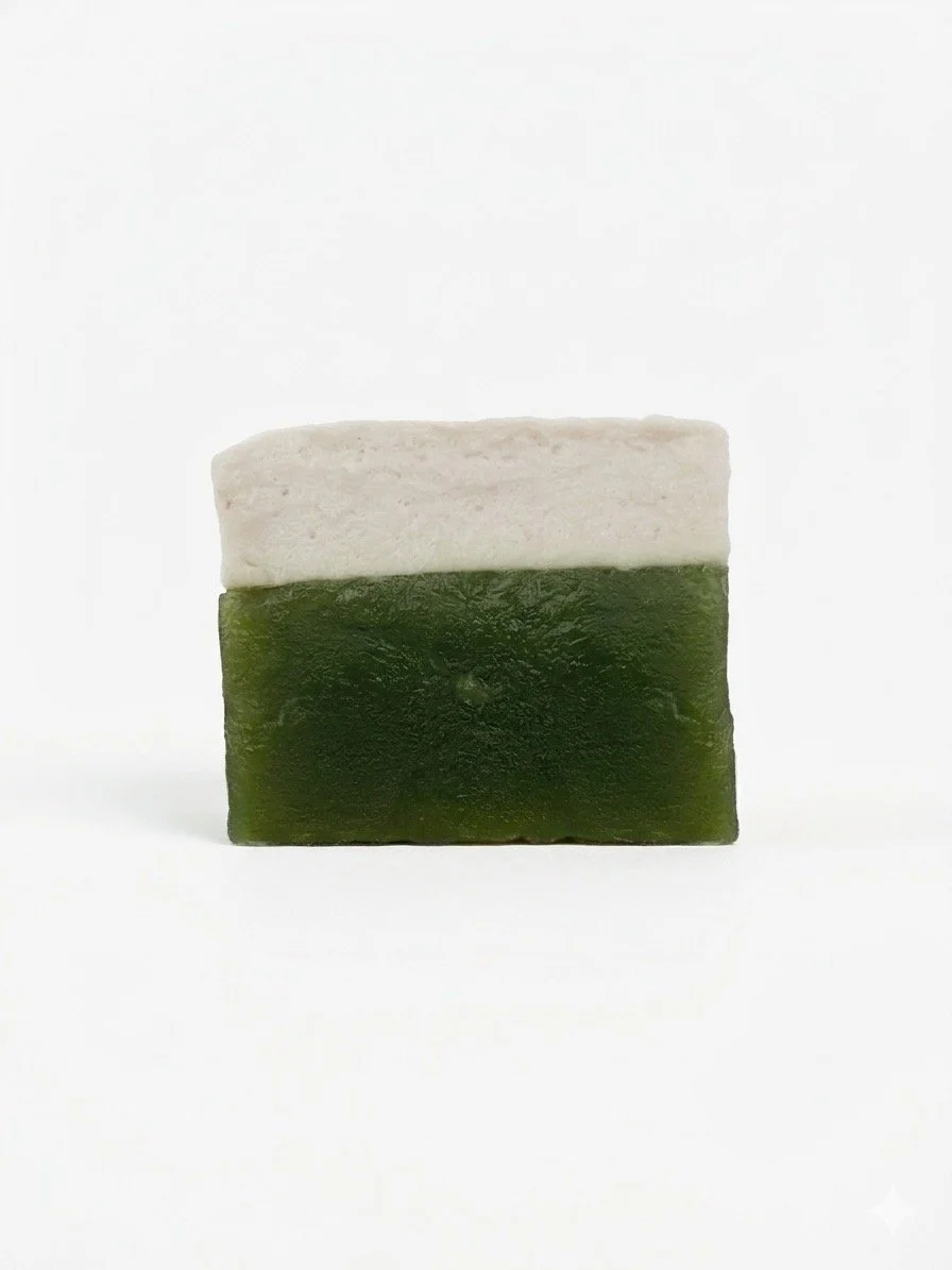 Kuih talam with green pandan layer and white coconut layer
