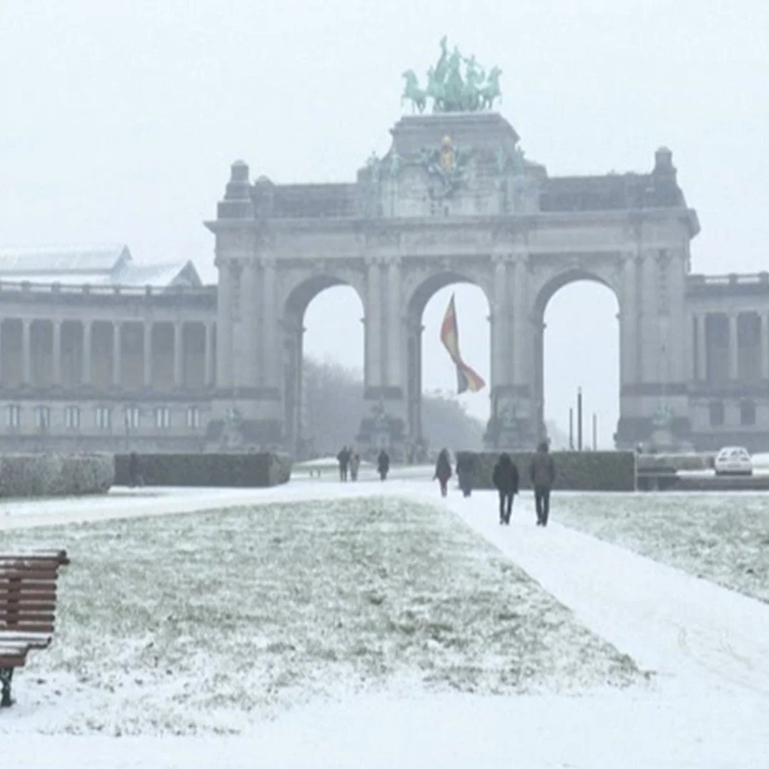 Heavy snowfall across Belgium covered Parc du Cintenqenaire, (it's Belgian Bluestone so no problem), the Belgian Alps and much more. 
This beautiful white blanket has slowed transporation - but skiers couldn't be happier! 
#BelgianBluestone #FreezeTh